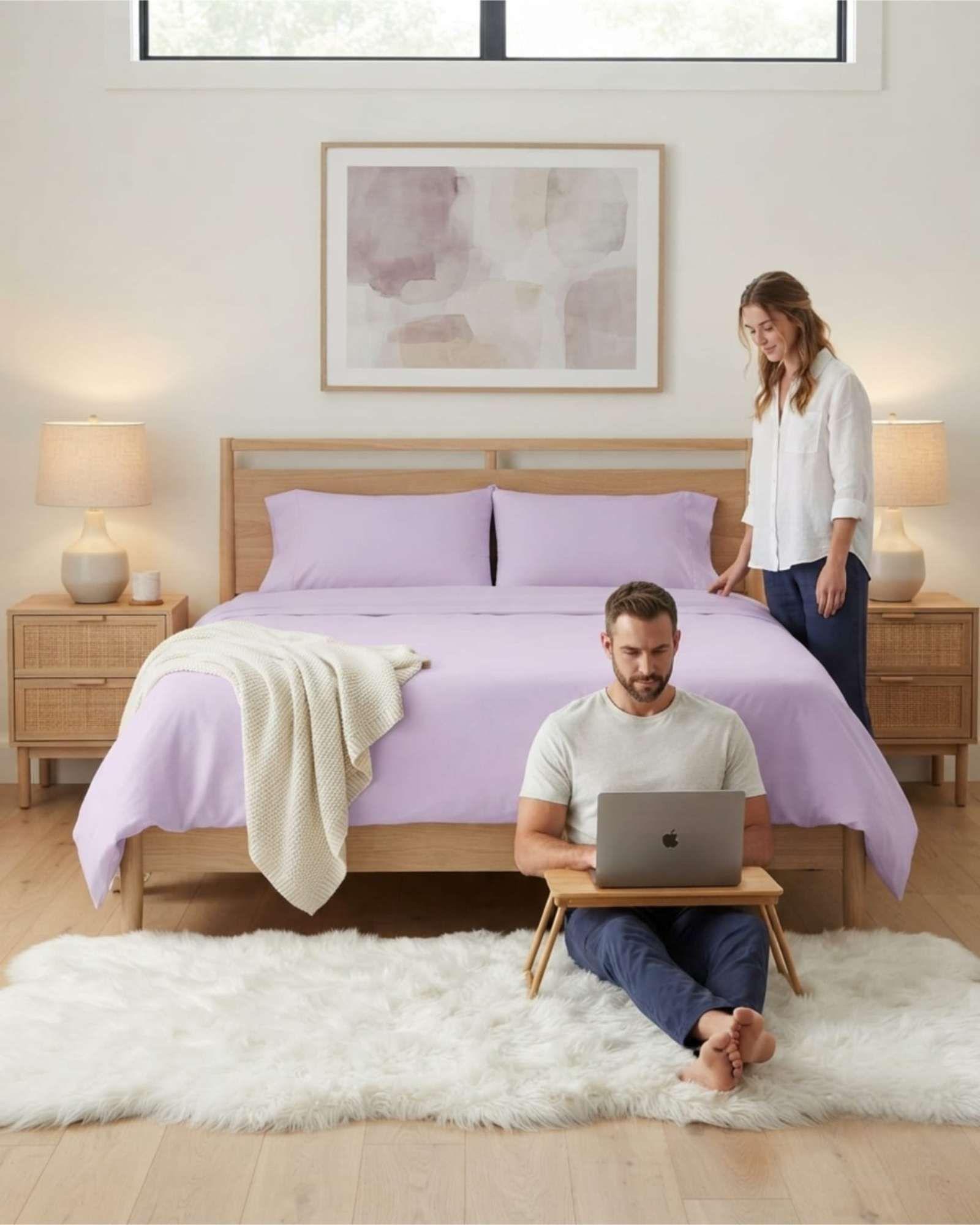 Juego De Sabanas Estilo De Revista Para Dormitorio King m1-4