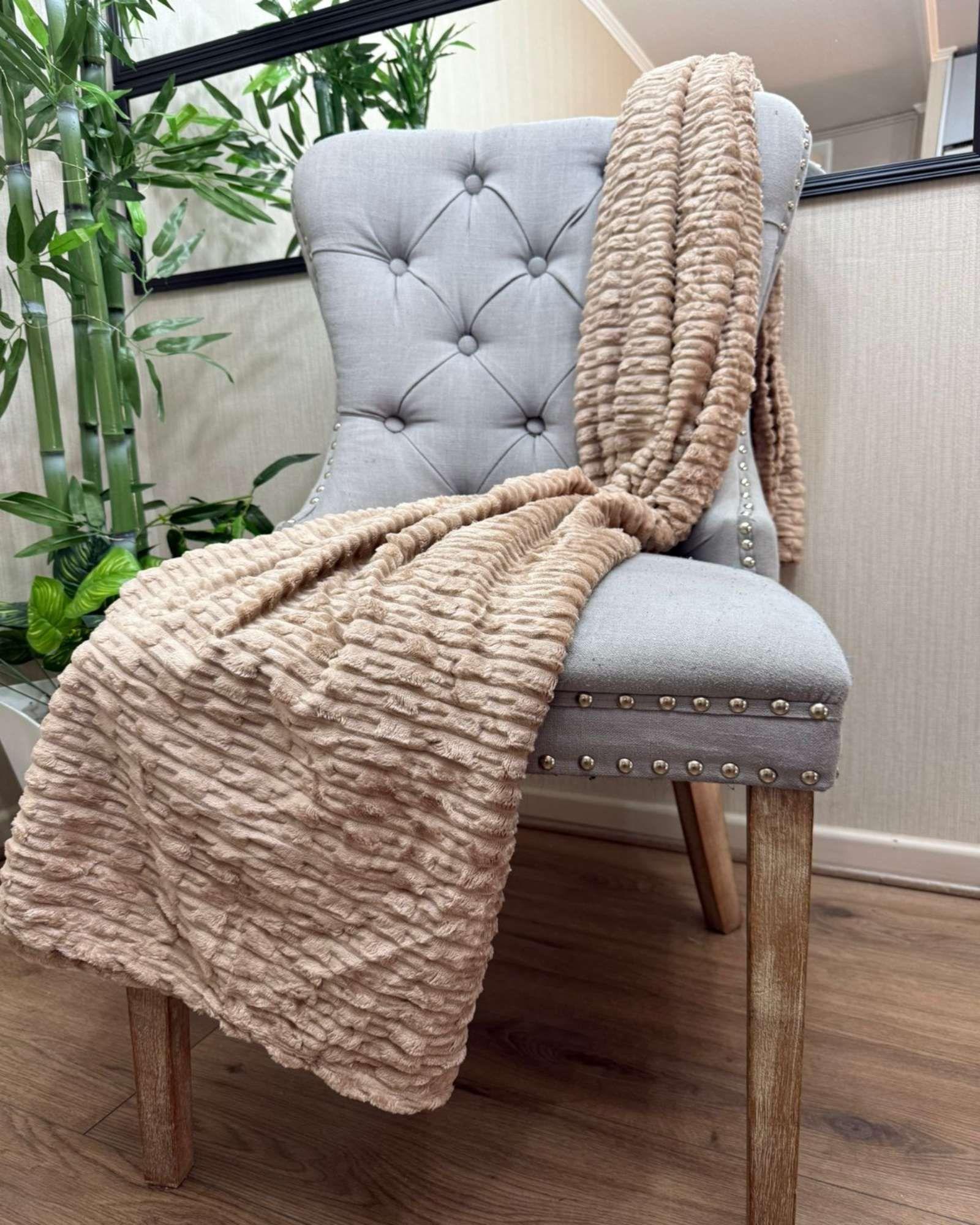FRAZADAS MANTA PLUSH 2 PLAZA 200 X 230 BEIGE-3