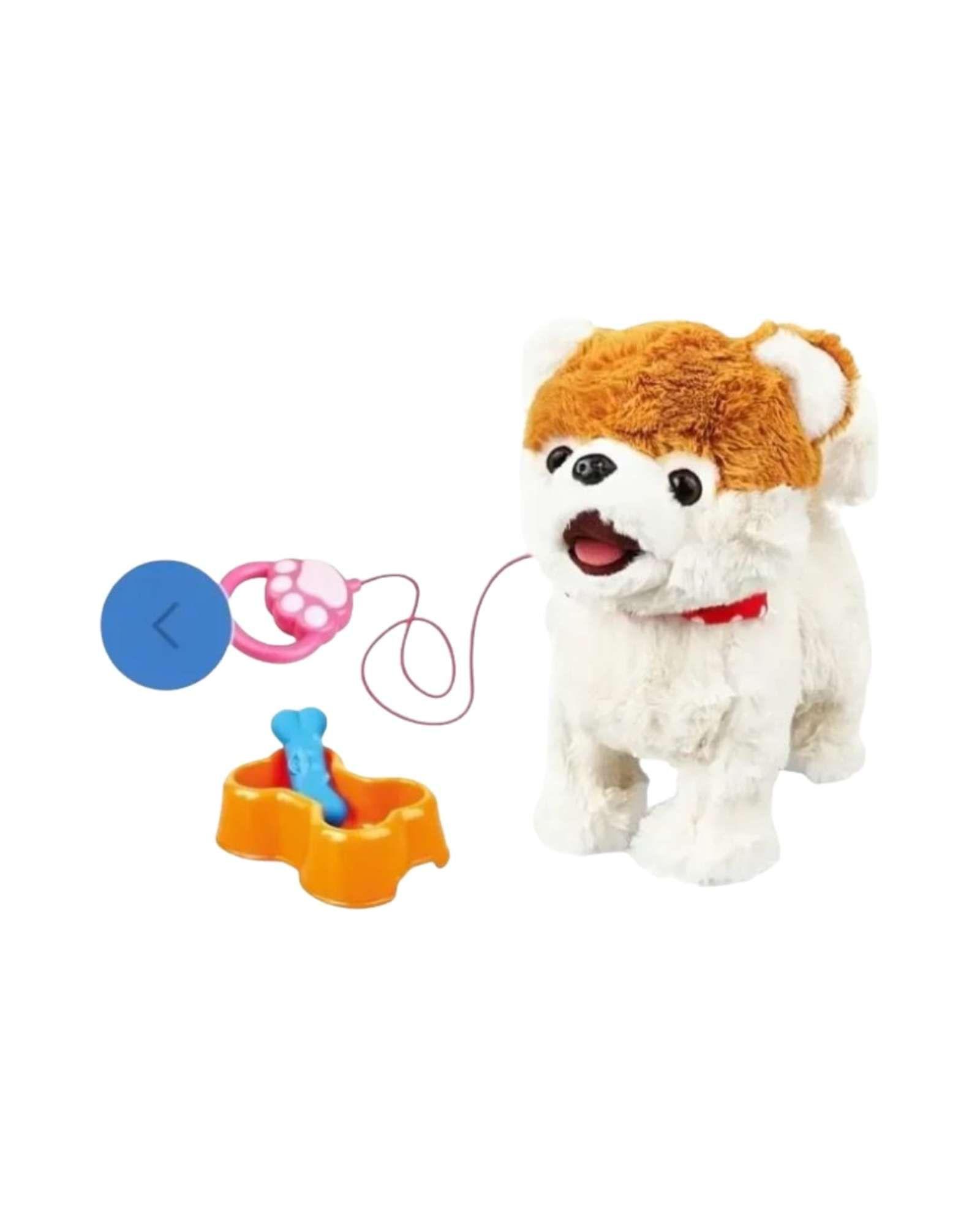 Perrito color cafe Interactivo con Correa y Accesorios  para Jugar y Cuidar-2