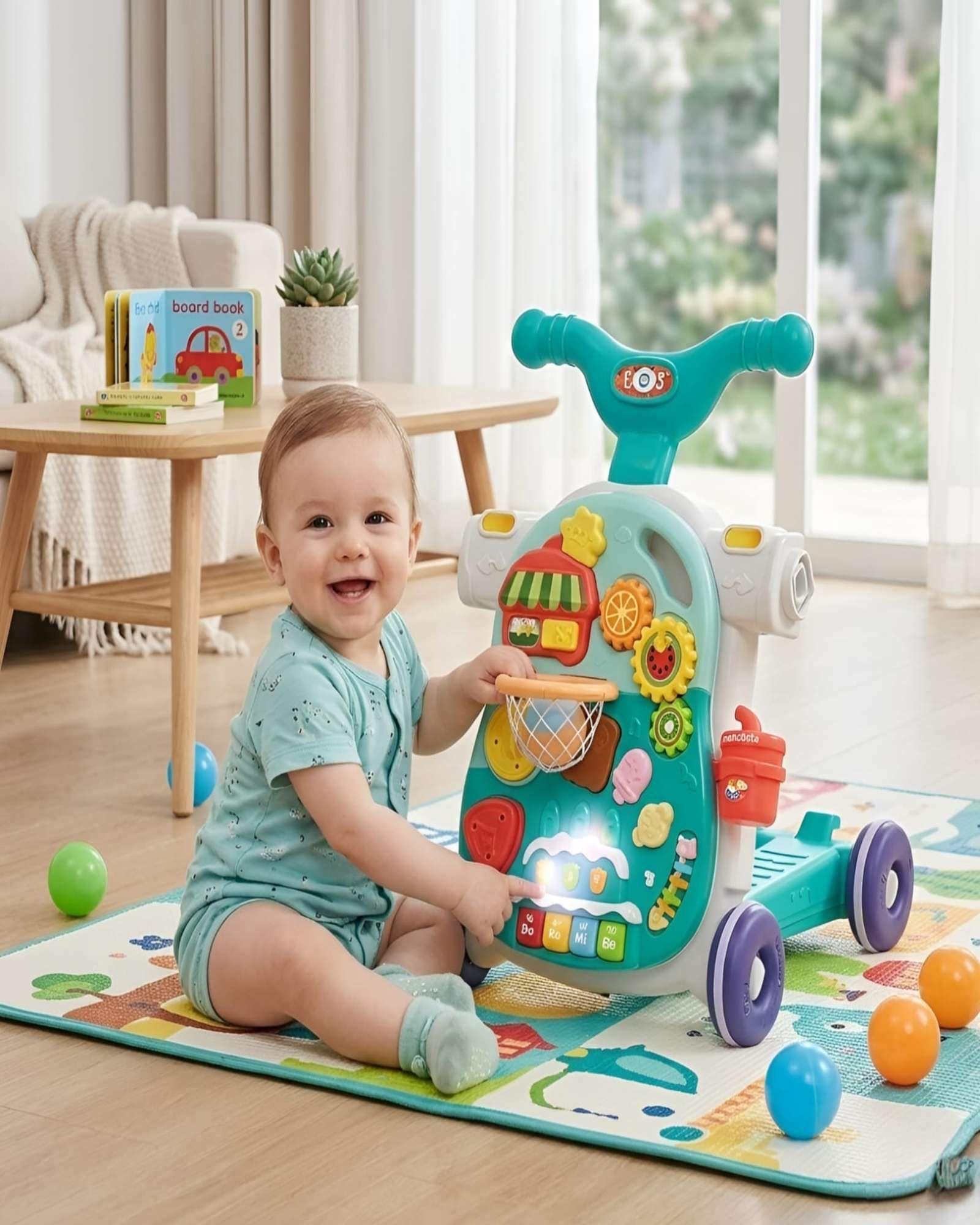 Correpasillos Bebé 4 En 1 Andador  Y Mesa De Actividades m1-6