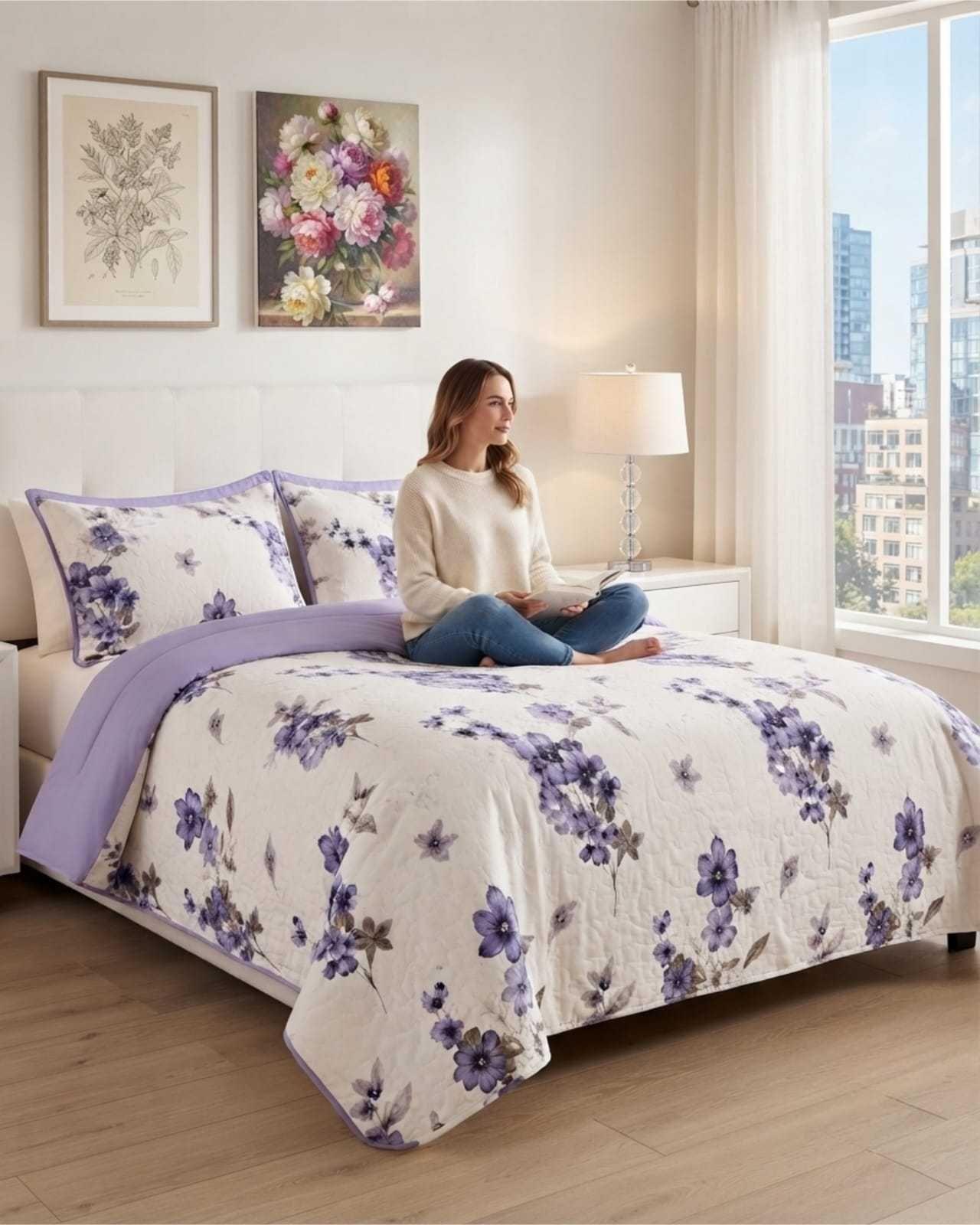 Quilt Delgado Para Verano Fresco King m22-1