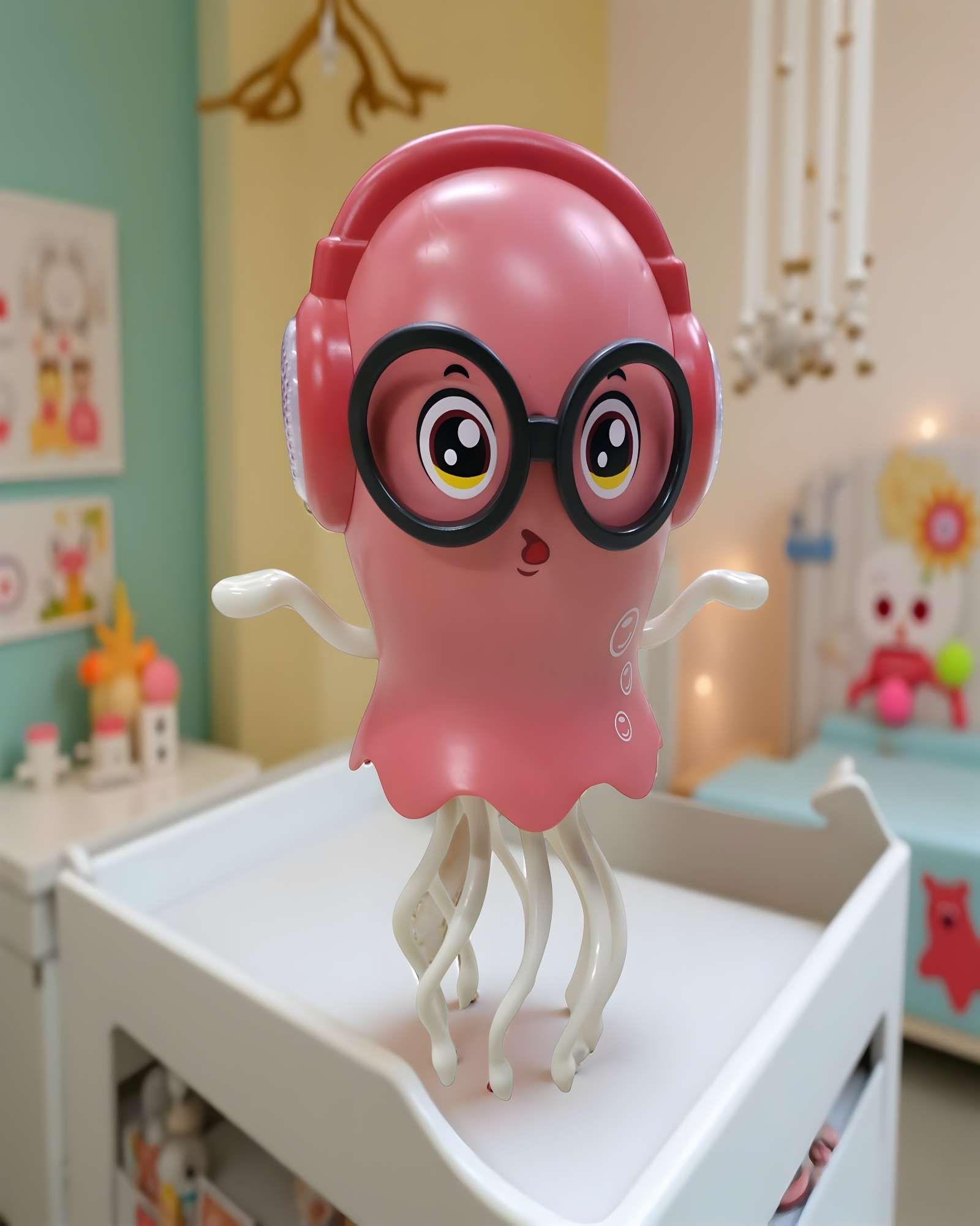 JUGUETE BEBE PULPO BAILARIN ROSA NIÑO NIÑA-2