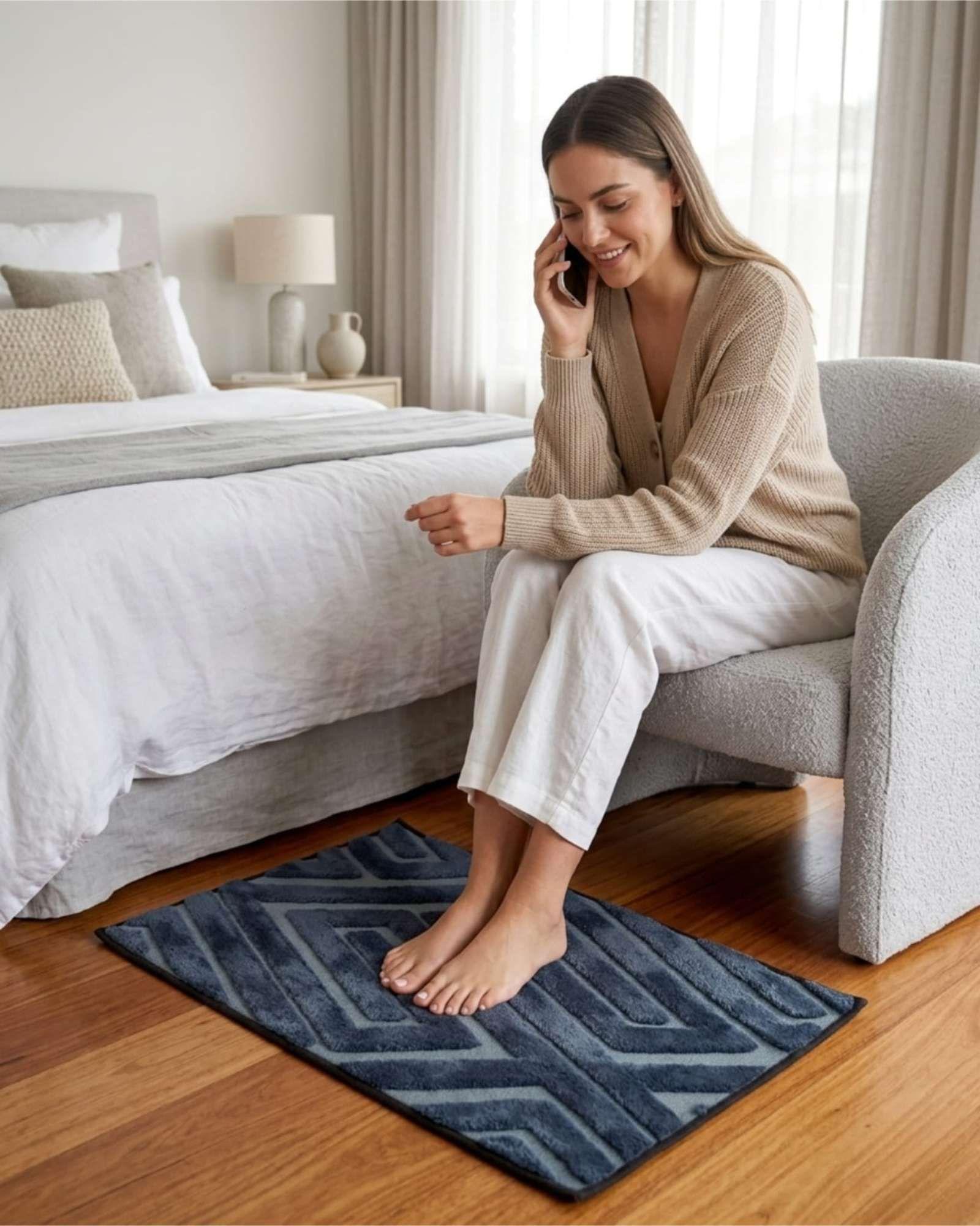 Alfombra Bajada De Cama 50x80 Cm Estilo Jacquard m7-3