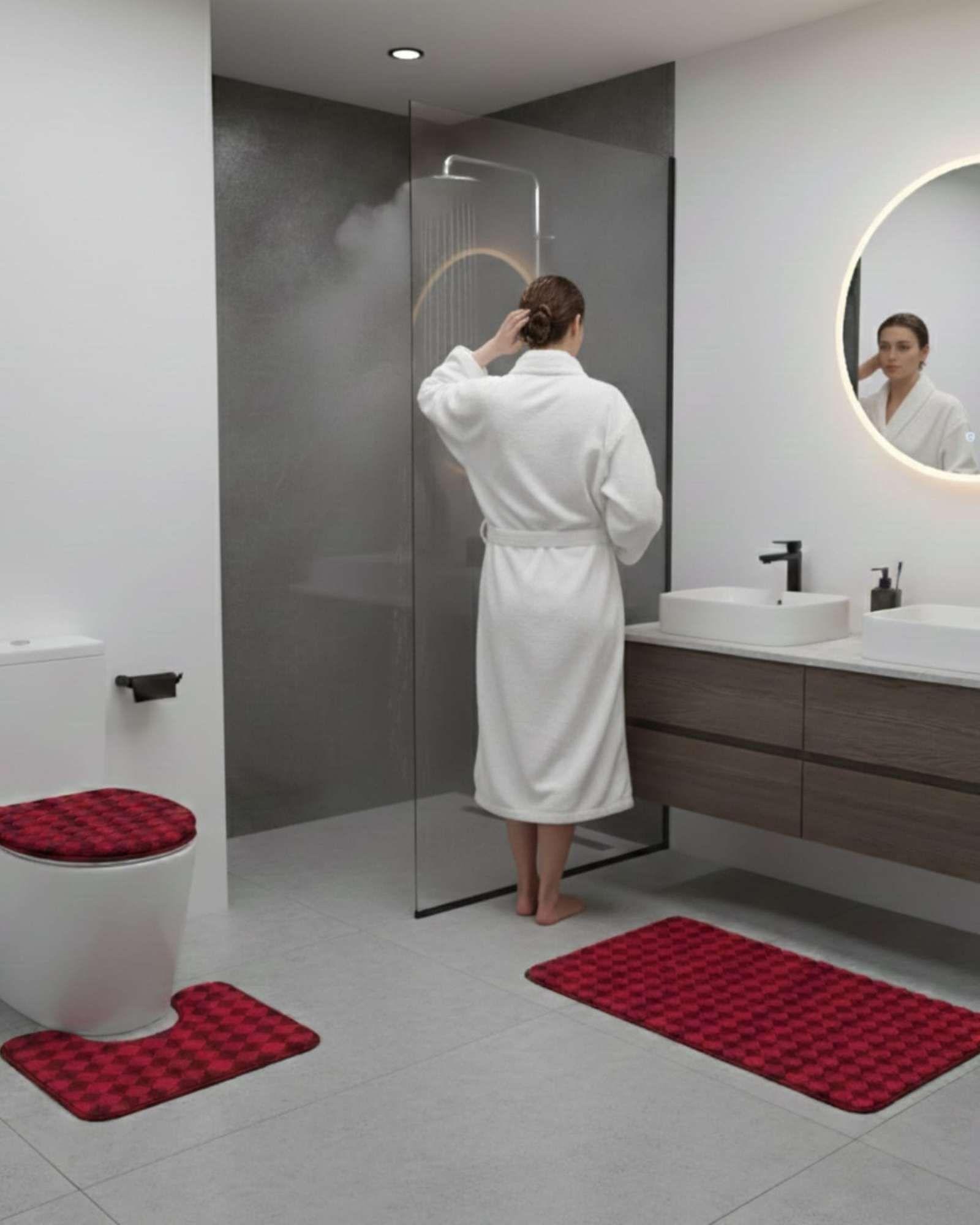 SET DE BAÑO 3 PIEZAS SUAVES Y ABSORBENTES m1-3