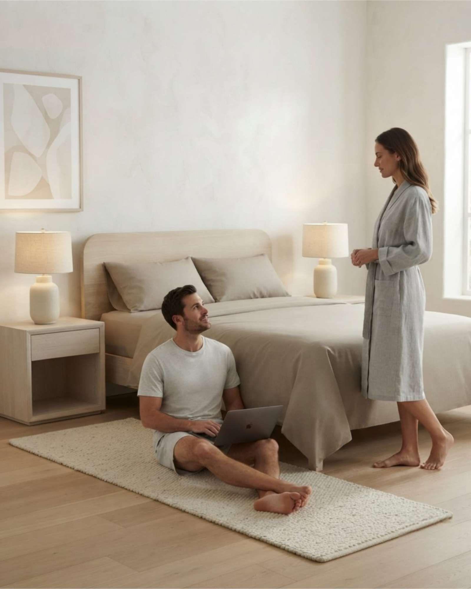 Juego De Sabanas Estilo De Revista Para Dormitorio 2 Plazas m8-3