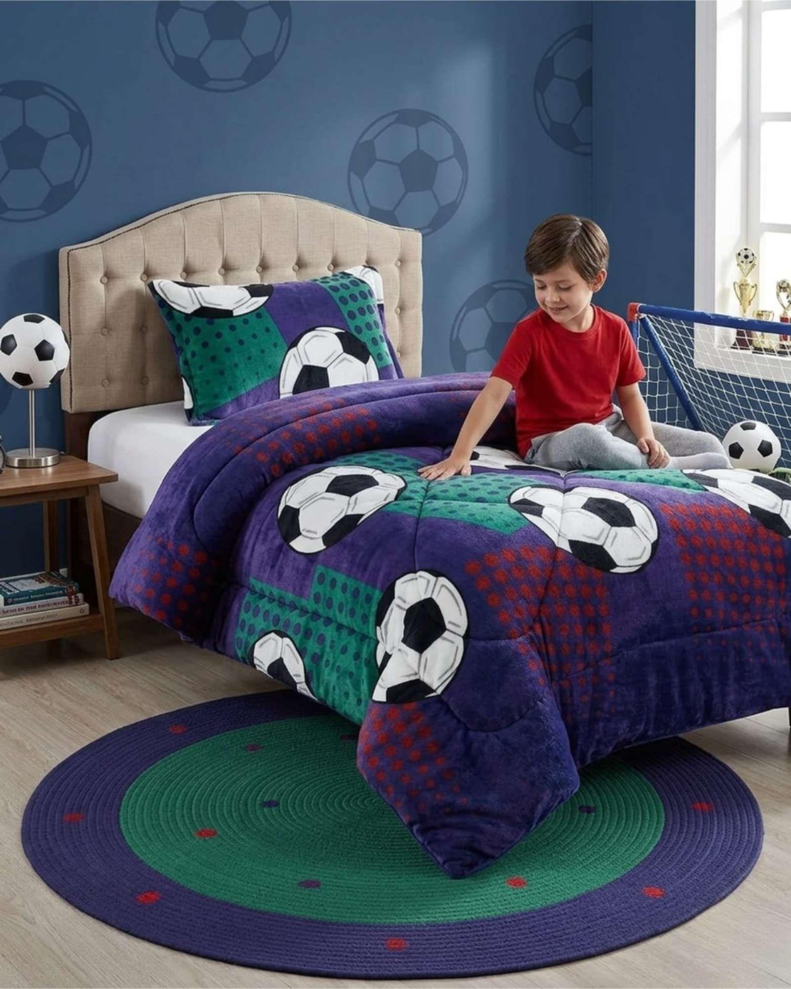 Cobertor Plush de Lujo Lana Sintetica Confort Superior Plaza y Media m5-3