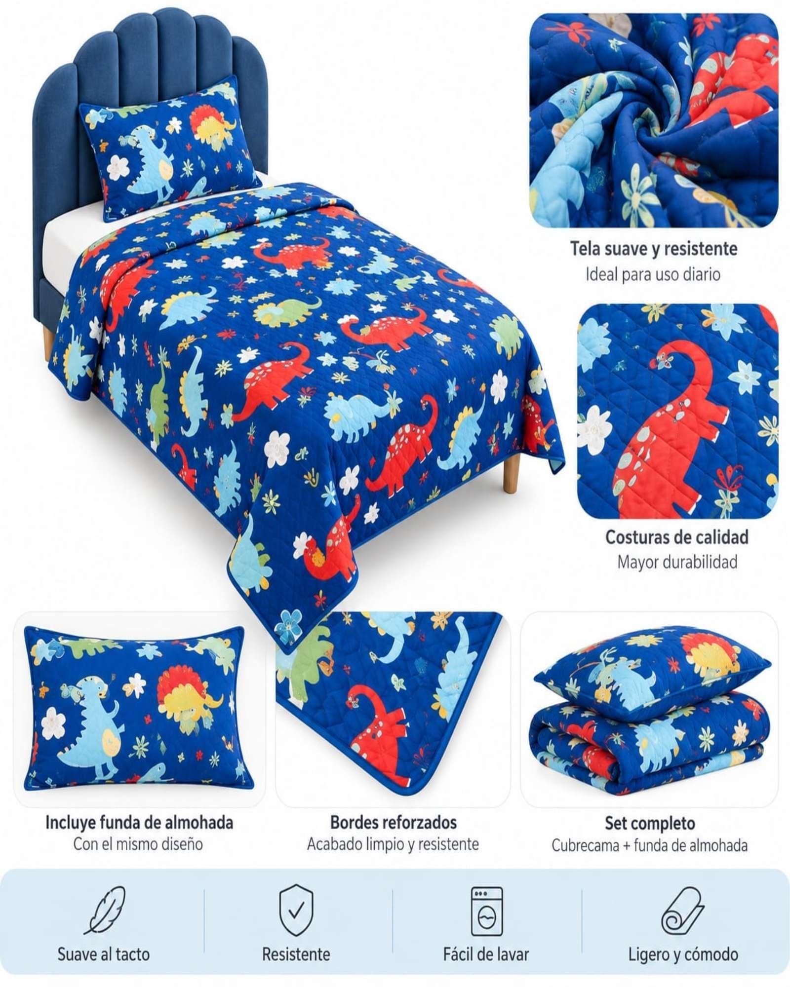 Quilt 1.5 Plazas 180x230 cm + Funda de Almohada-4