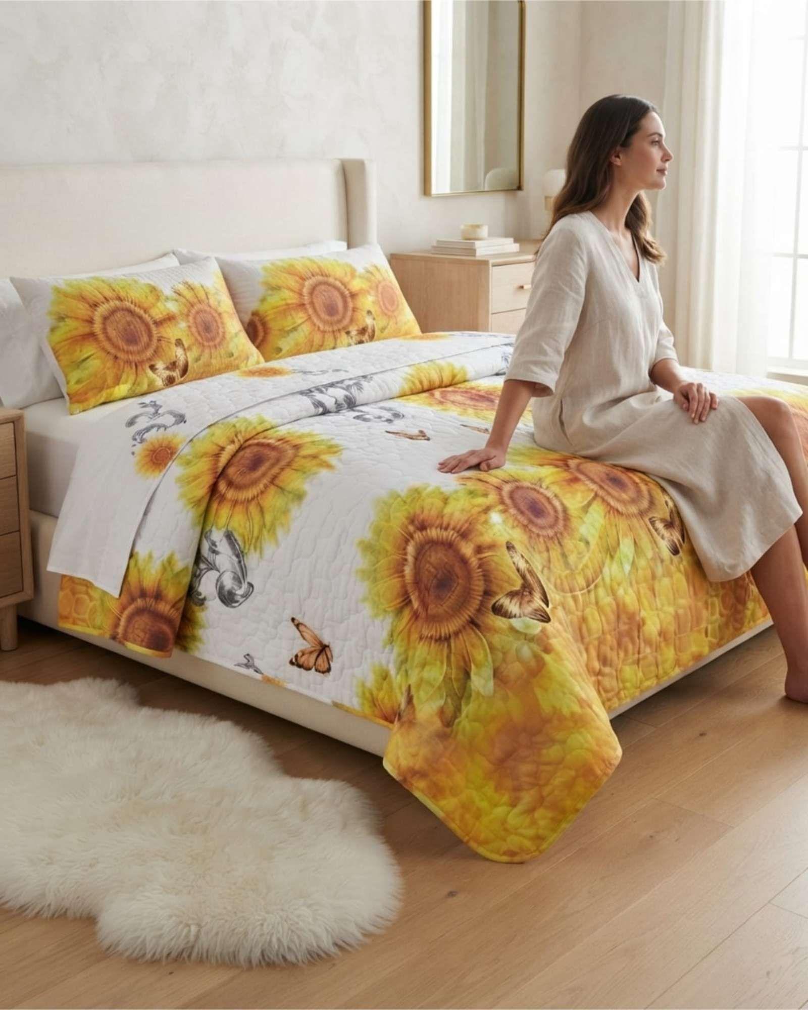Cubrecama Quilt de Verano King Delgado Ultra Liviano 03-3