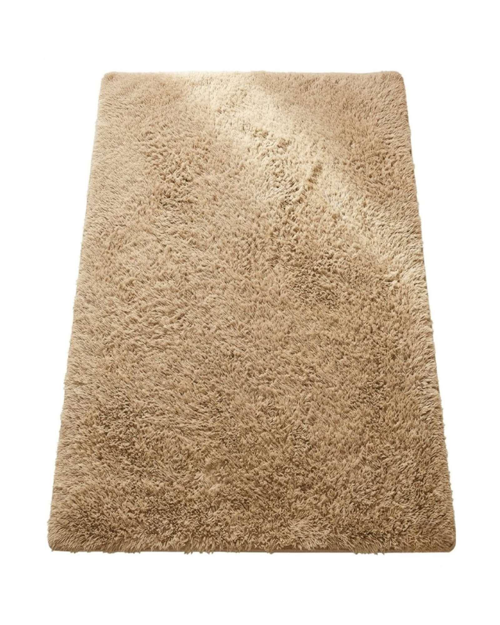 Alfombra Shaggy Peluda Extra Suave VERANO / INVIERNO 300 x 200 cm  Beige-4
