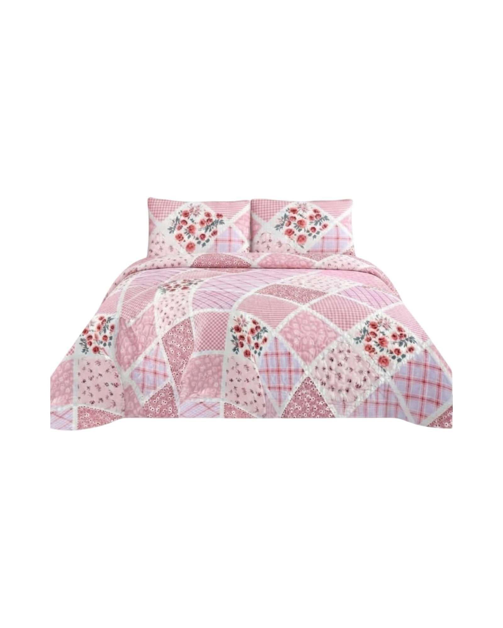 Quilt De Verano King Mas Almohadas Transpirable Y Suave m17-5