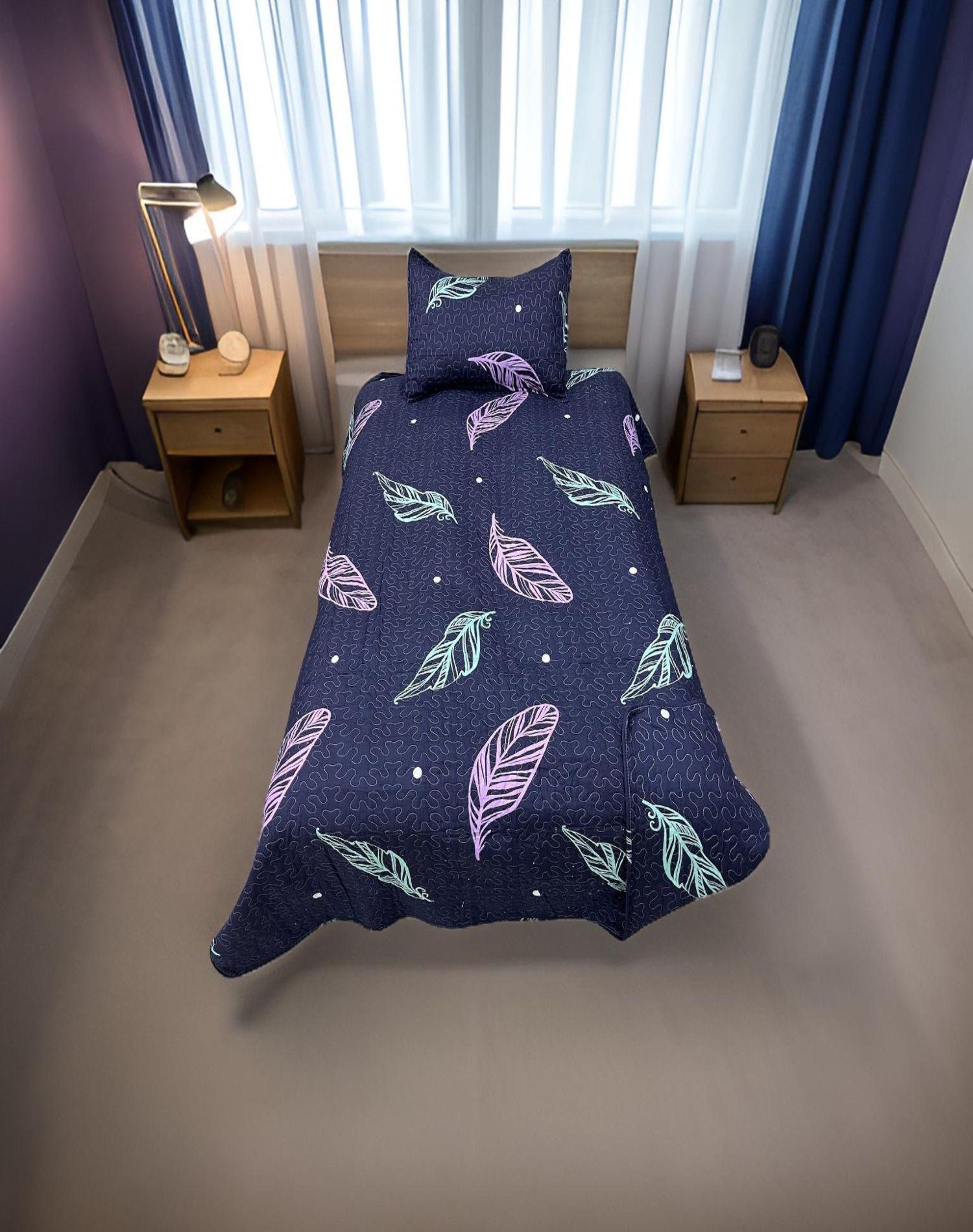 CUBRECAMA QUILT PRIMAVERA VERANO PLAZA Y MEDIA DC15-2