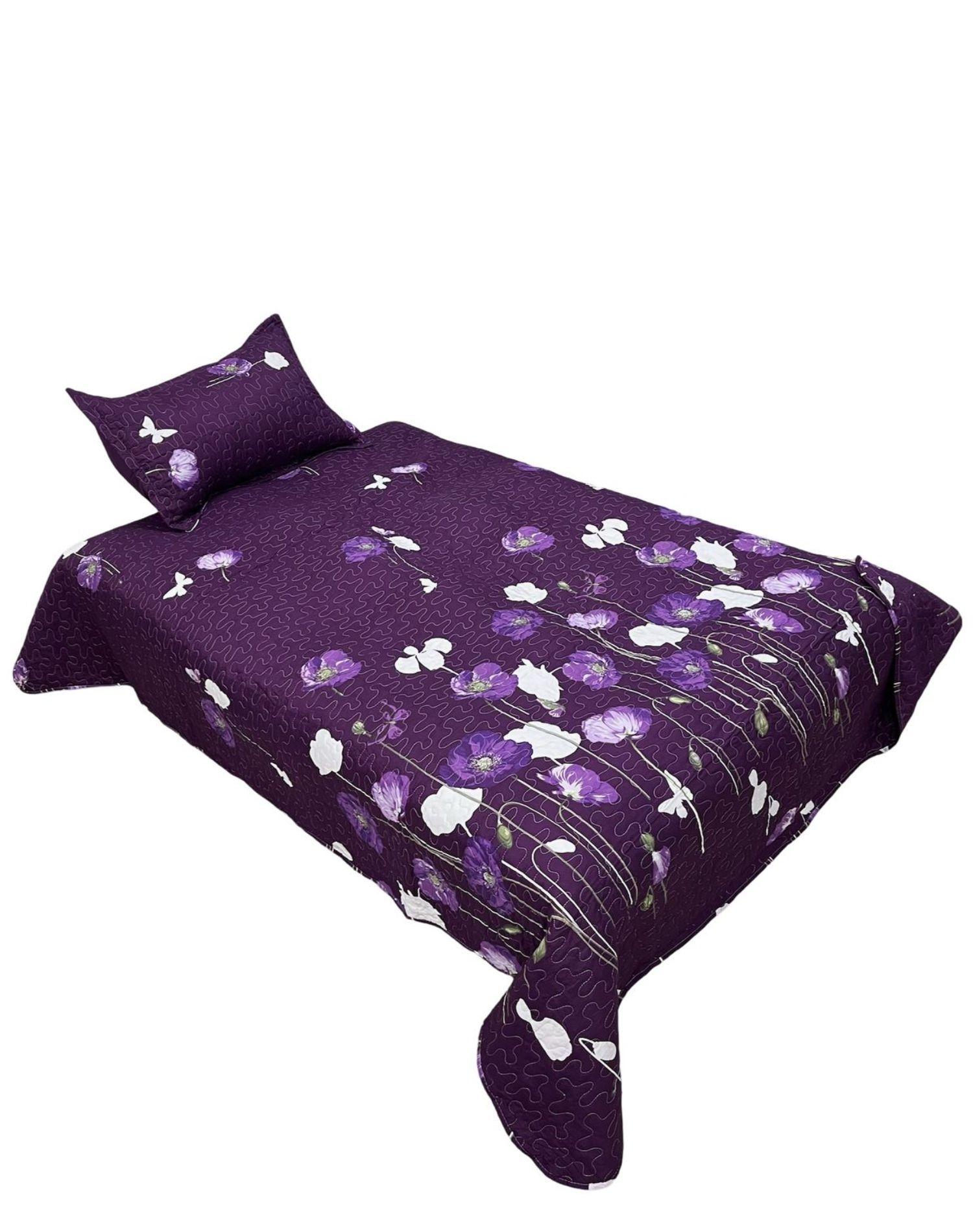 CUBRECAMA QUILT PRIMAVERA VERANO PLAZA Y MEDIA DC09-1