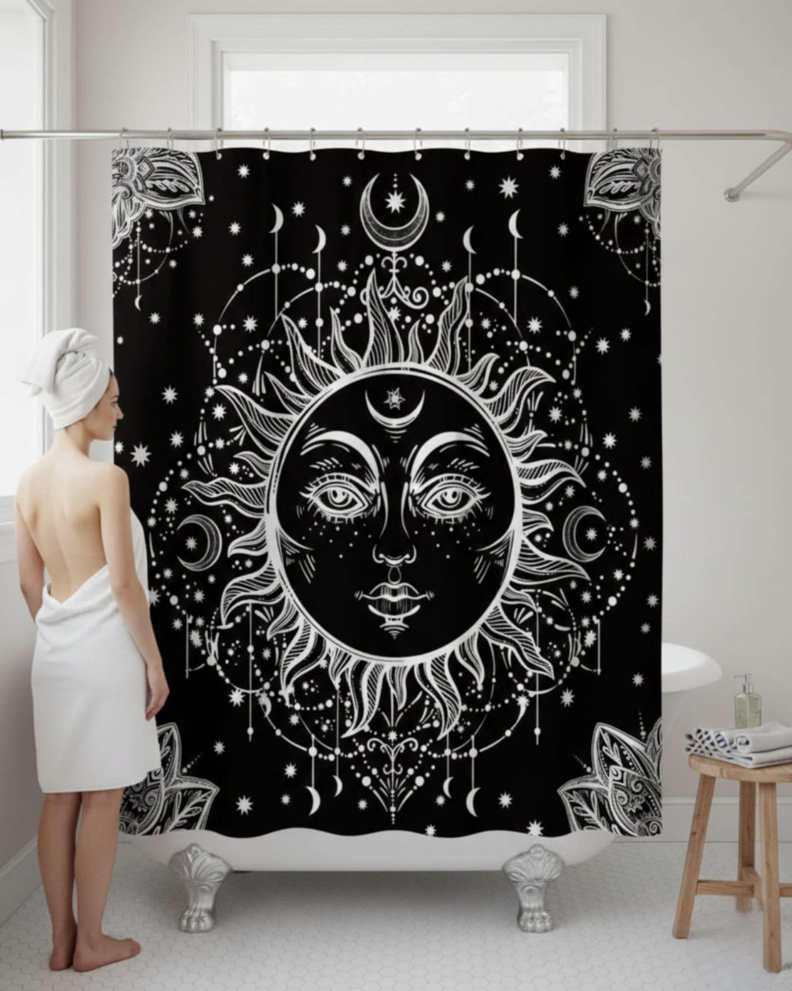 CORTINA DE GENERO CON PROTECTOR DE DUCHA set28-2