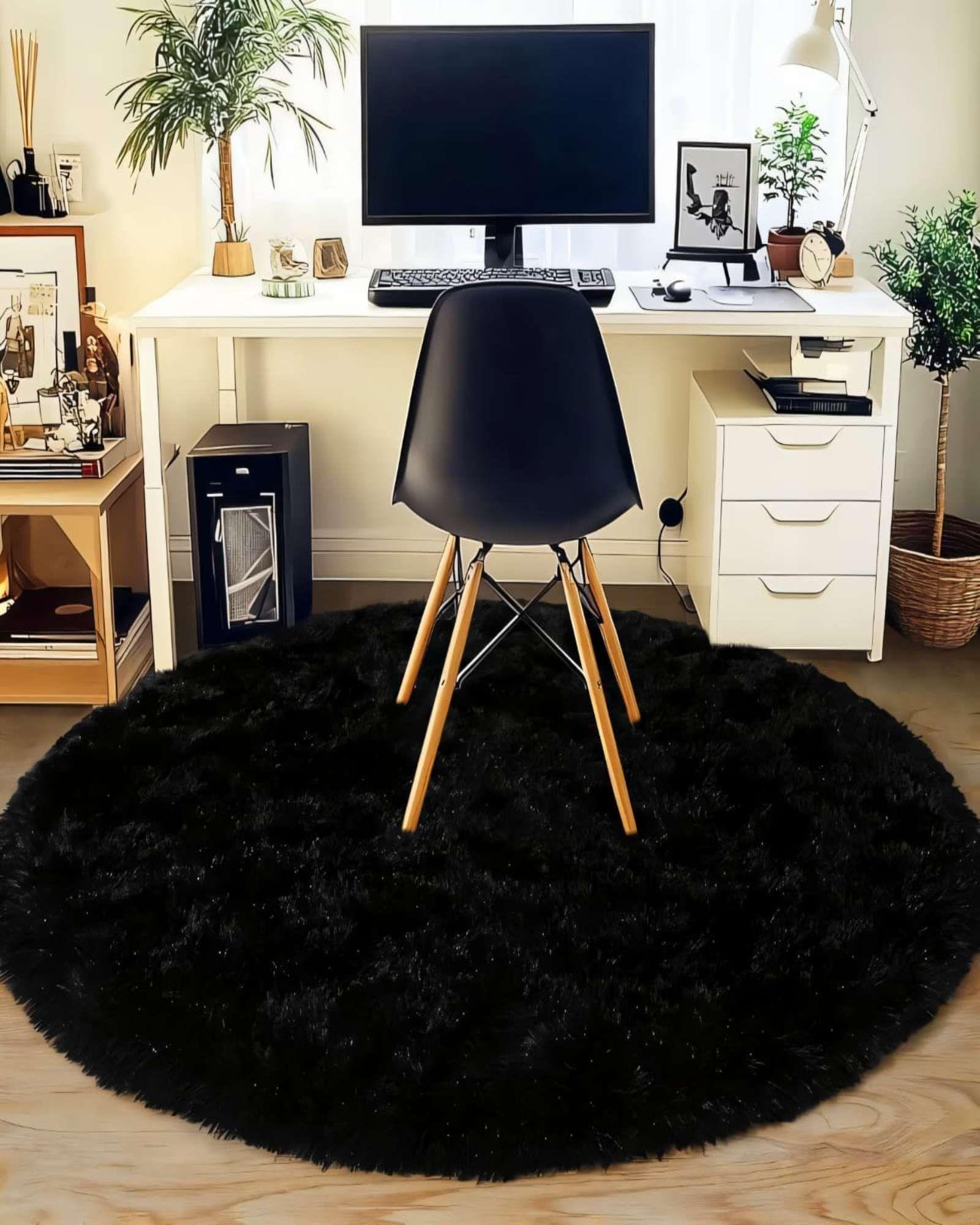 Alfombra Redonda Extra Soft Textura Shaggy Premium 150x150 01-2