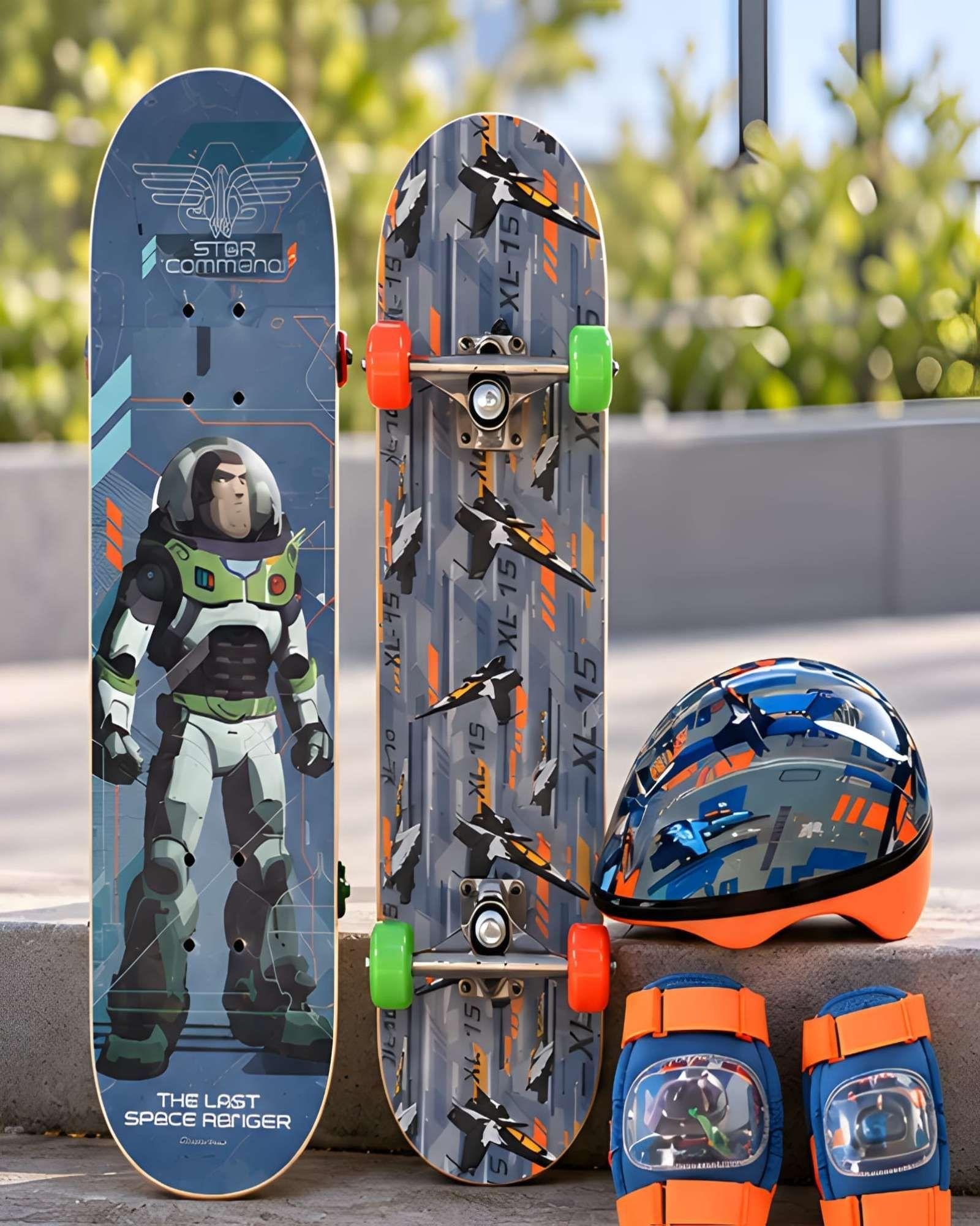 Kit Patineta Infantil Con Casco Y Kit Seguridad 02-2