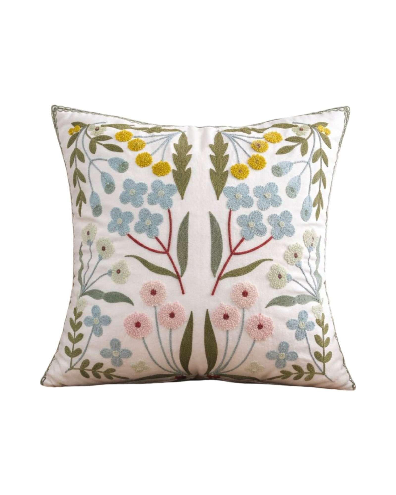 Set De 2 Fundas Para Cojin 45cm x 45cm Con Diseño Bordado m31-5