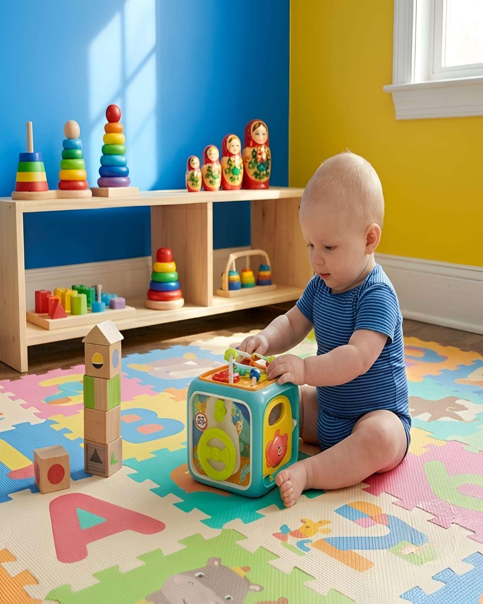 Juguete Para Bebé Cubo De Actividades Interactivo m2-2
