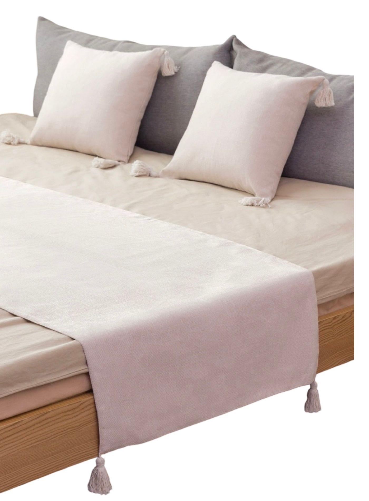 SET DE PIECERA MAS 2 FUNDAS DE LINO DC26-1