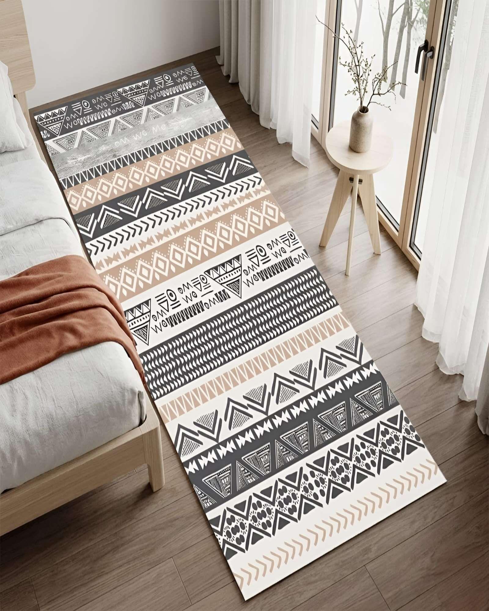 Alfombra Pasillera Decorativa 60x180 cm Estilo Contemporáneo 06-3
