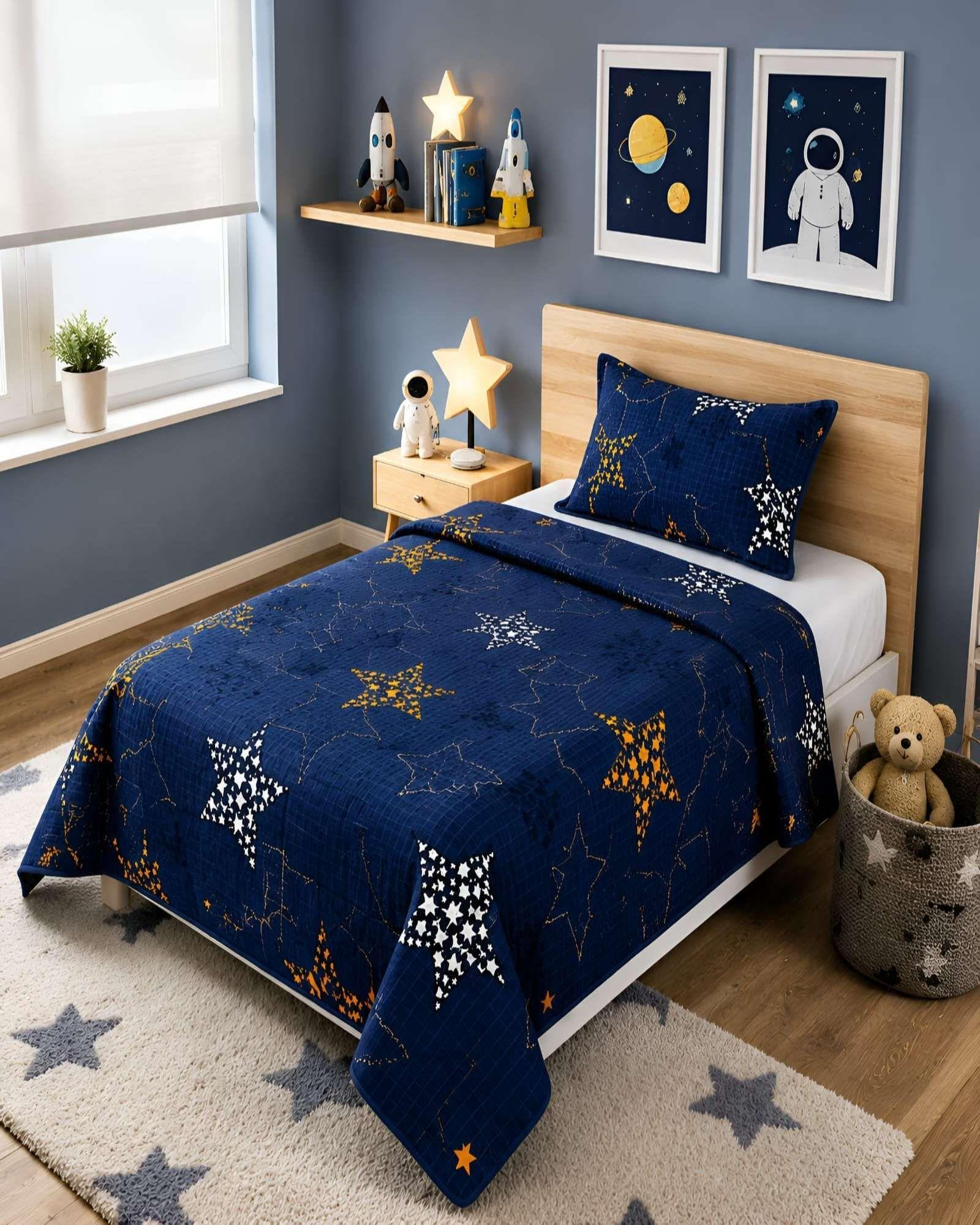 Cubrecamas Quilt Plaza Y Media Textura Suave Y Fresca m6-2