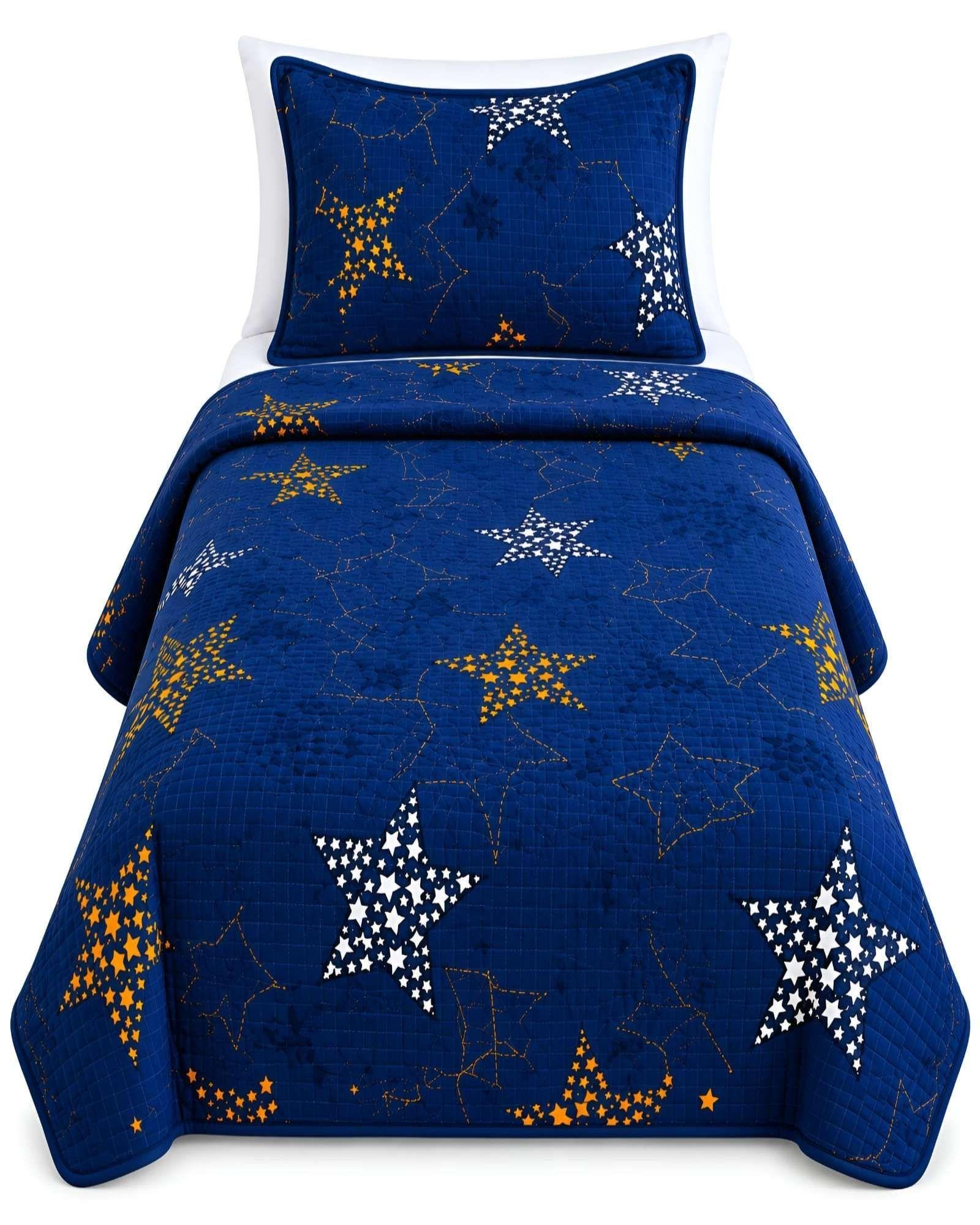 Cubrecamas Quilt Plaza Y Media Textura Suave Y Fresca m6-5