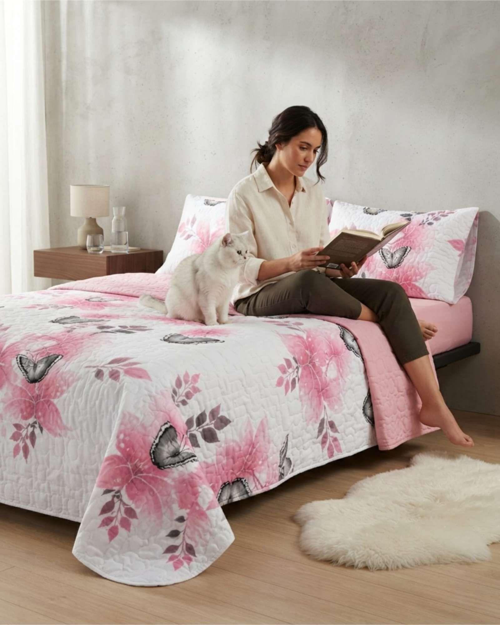 Quilt De Verano King Transpirable Y Suave m2-1