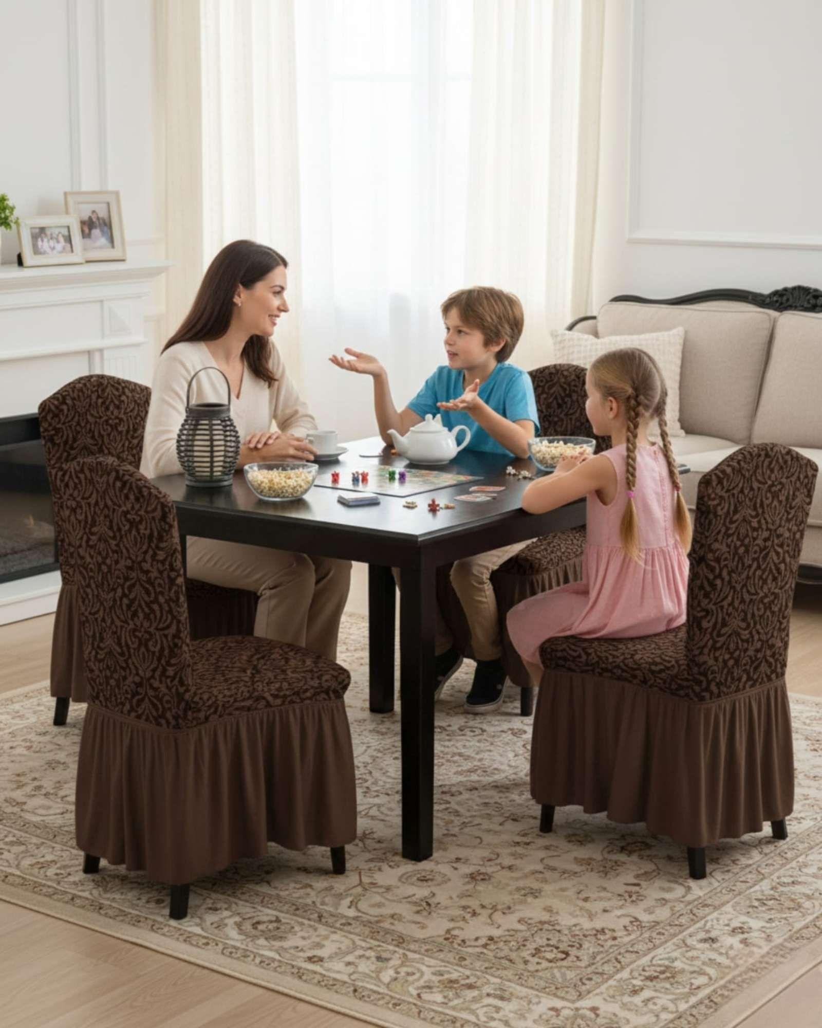 Pack de 6 fundas protectoras para sillas tejido 3D M3-3