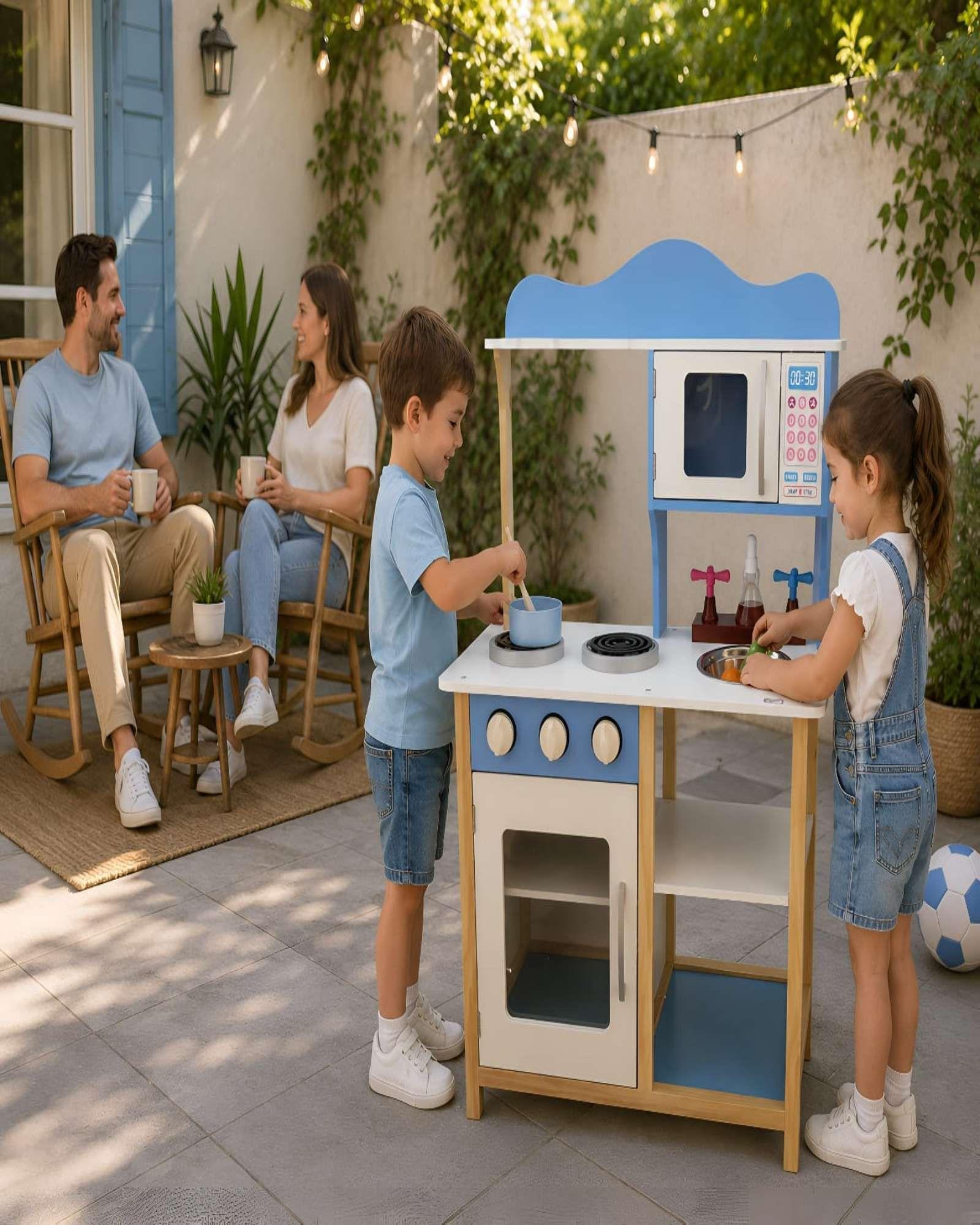 Cocina Infantil de Madera Estilo Moderno-3