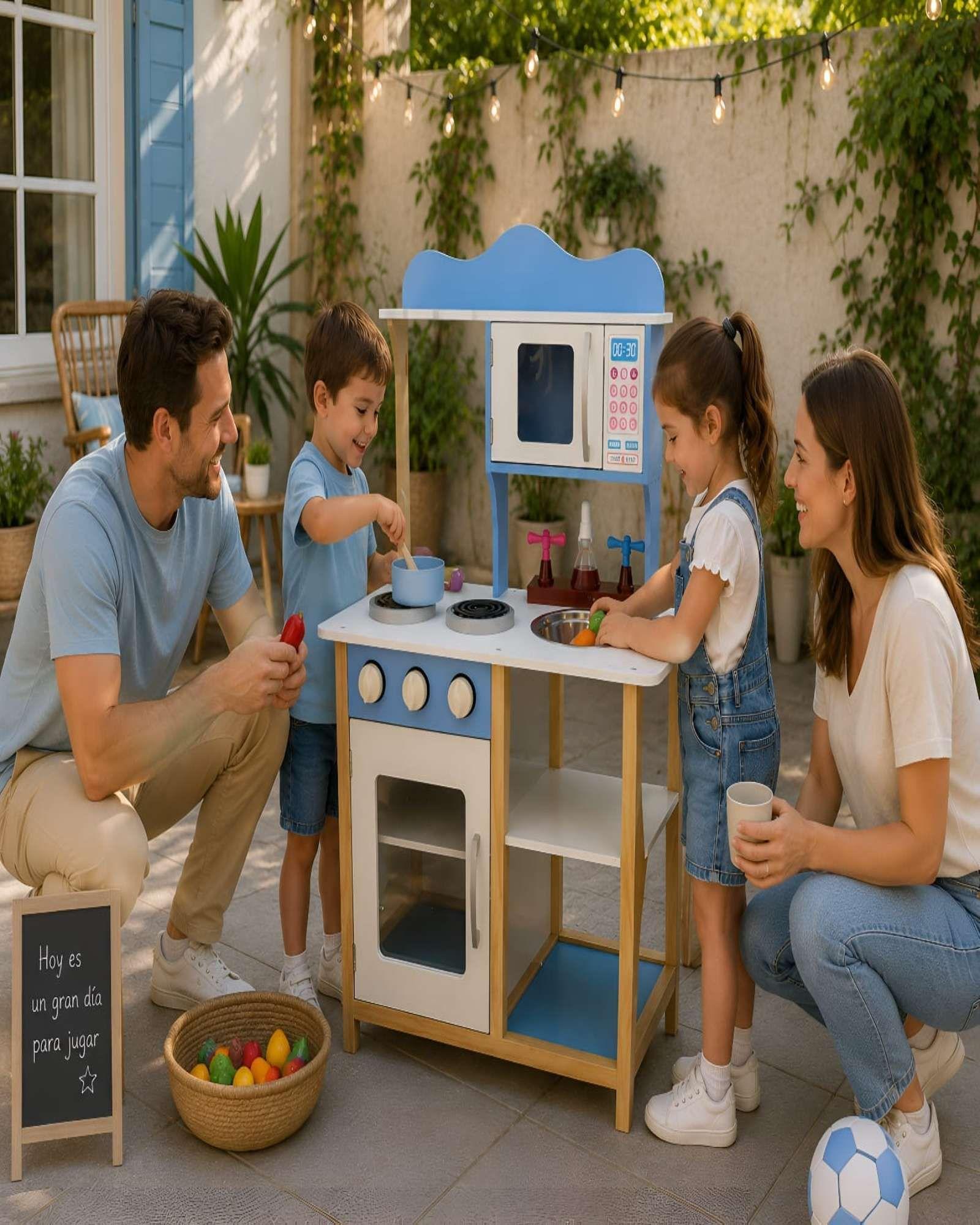Cocina Infantil de Madera Estilo Moderno-4