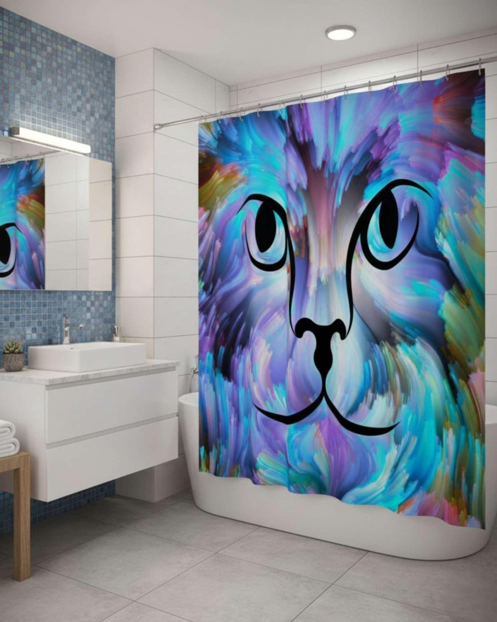 CORTINA DE GENERO CON PROTECTOR DE DUCHA set41-3