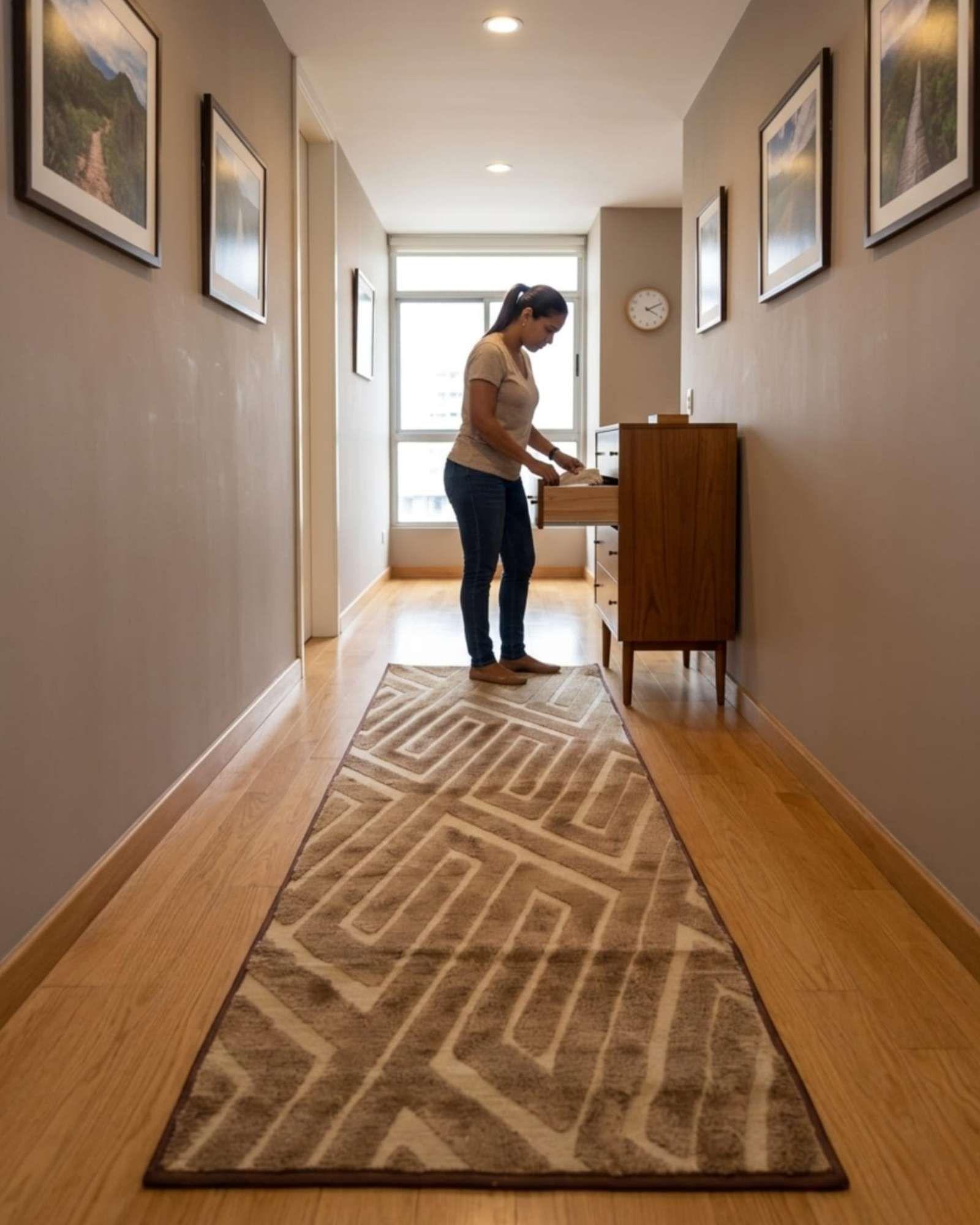 Alfombra Larga Para Pasillo Diseño Jacquard 60x160cm m4-3