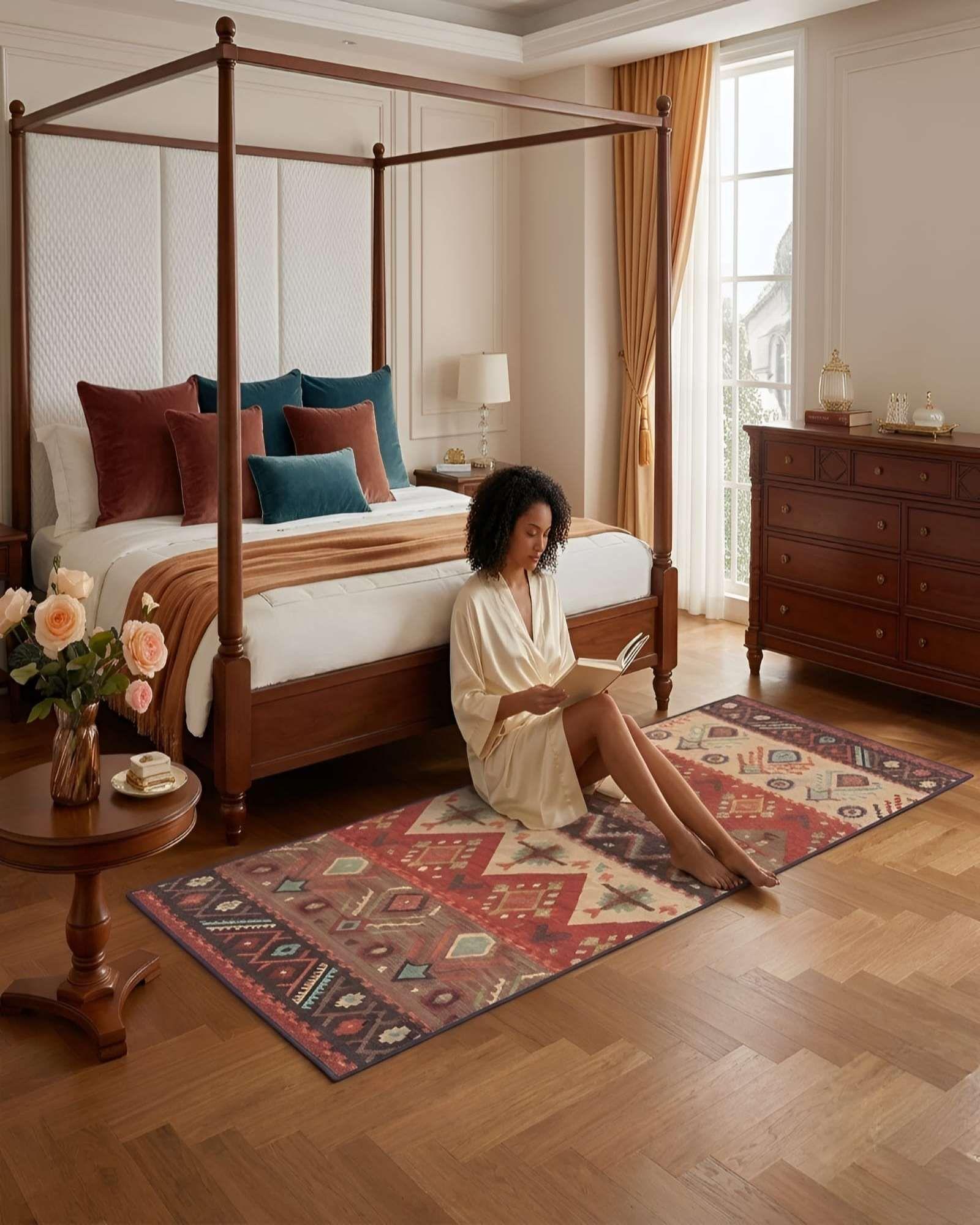 Alfombra Pasillera Decorativa 60x180 cm Estilo Contemporáneo 01-2