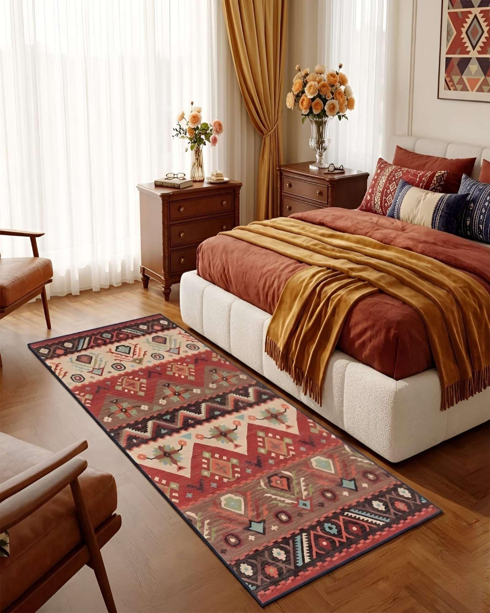 Alfombra Pasillera Decorativa 60x180 cm Estilo Contemporáneo 01-3