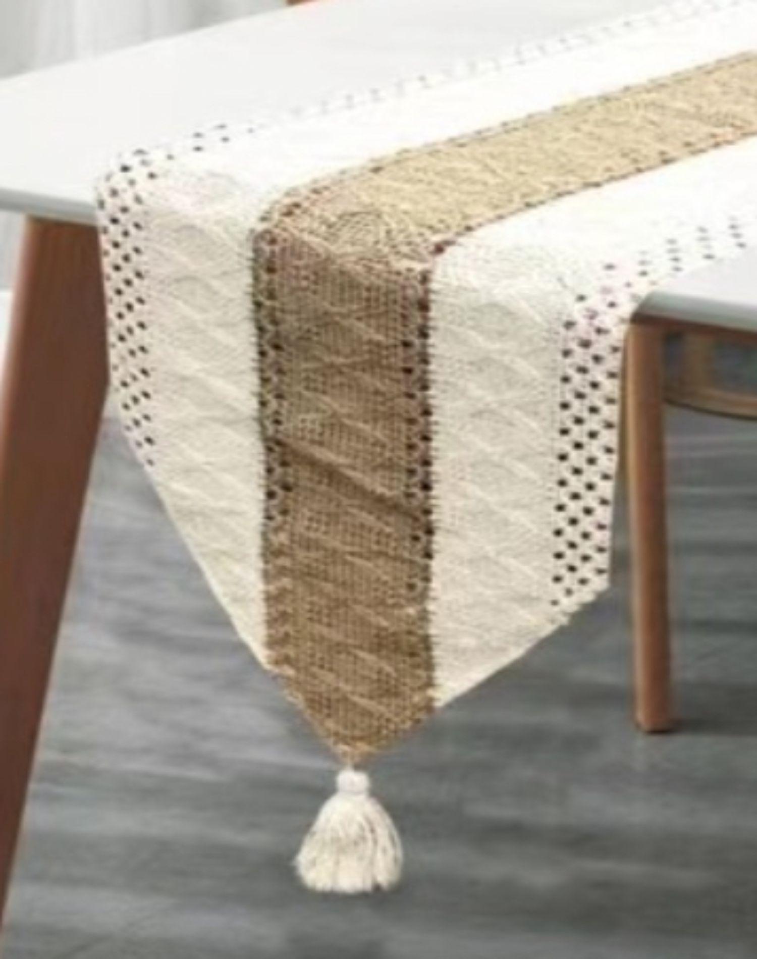 CAMINO DE MESA 30 X 180cm Beige-1