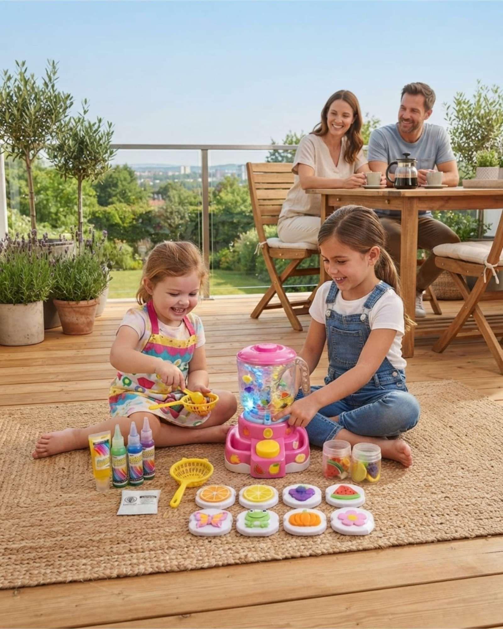 Juguera Infantil Mágica con Luces y Sonido + Set de Gel Creativo-3