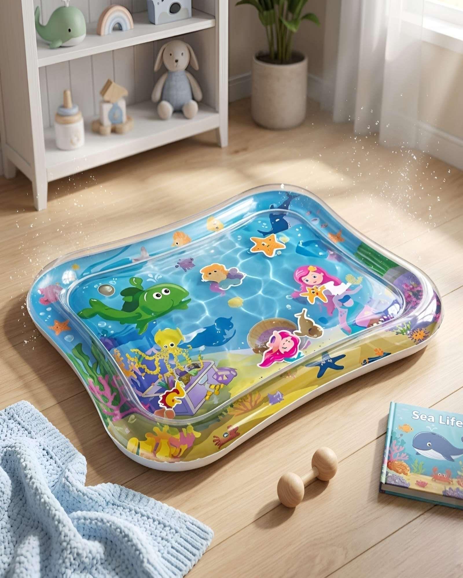 Alfombra de Agua para Bebe Tapete Estimulacion Sensorial-4
