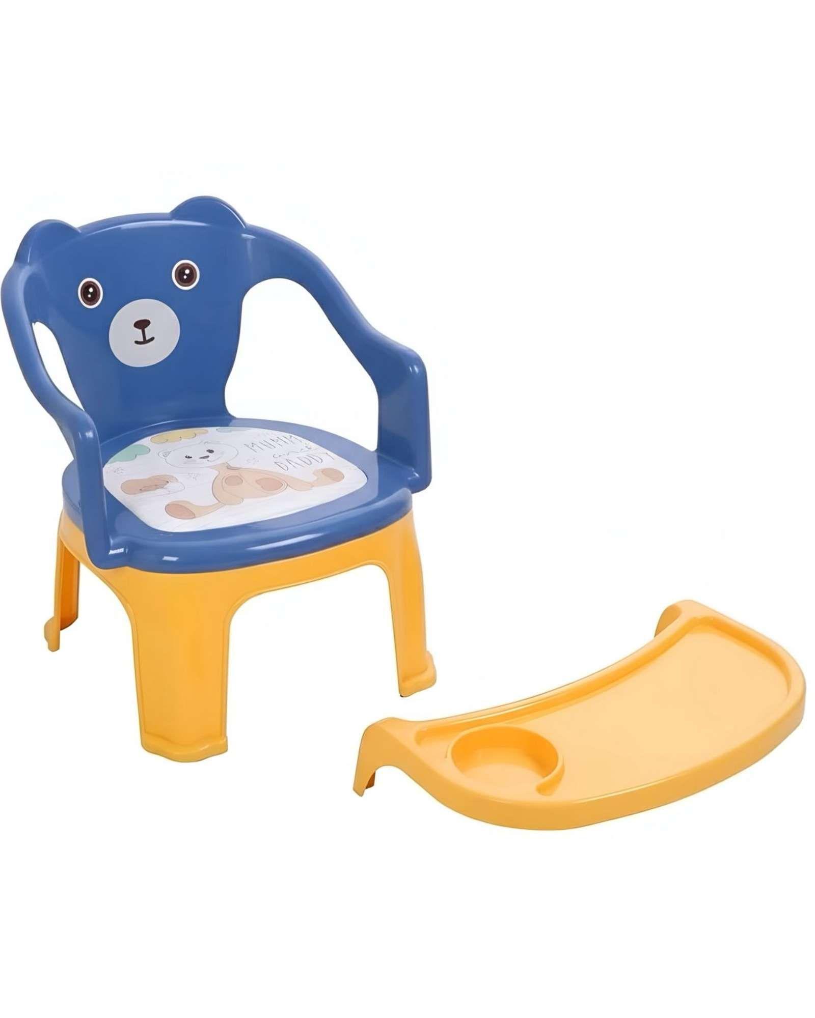 Silla de Comer Infantil con Bandeja extraible Diseño Osito 04-2