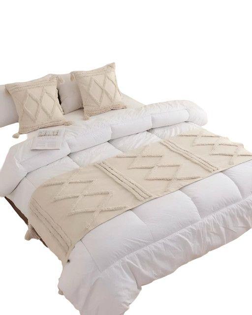 JUEGO DE PIECERA DE CAMA  2 FUNDAS MODELO BOHO F03-2