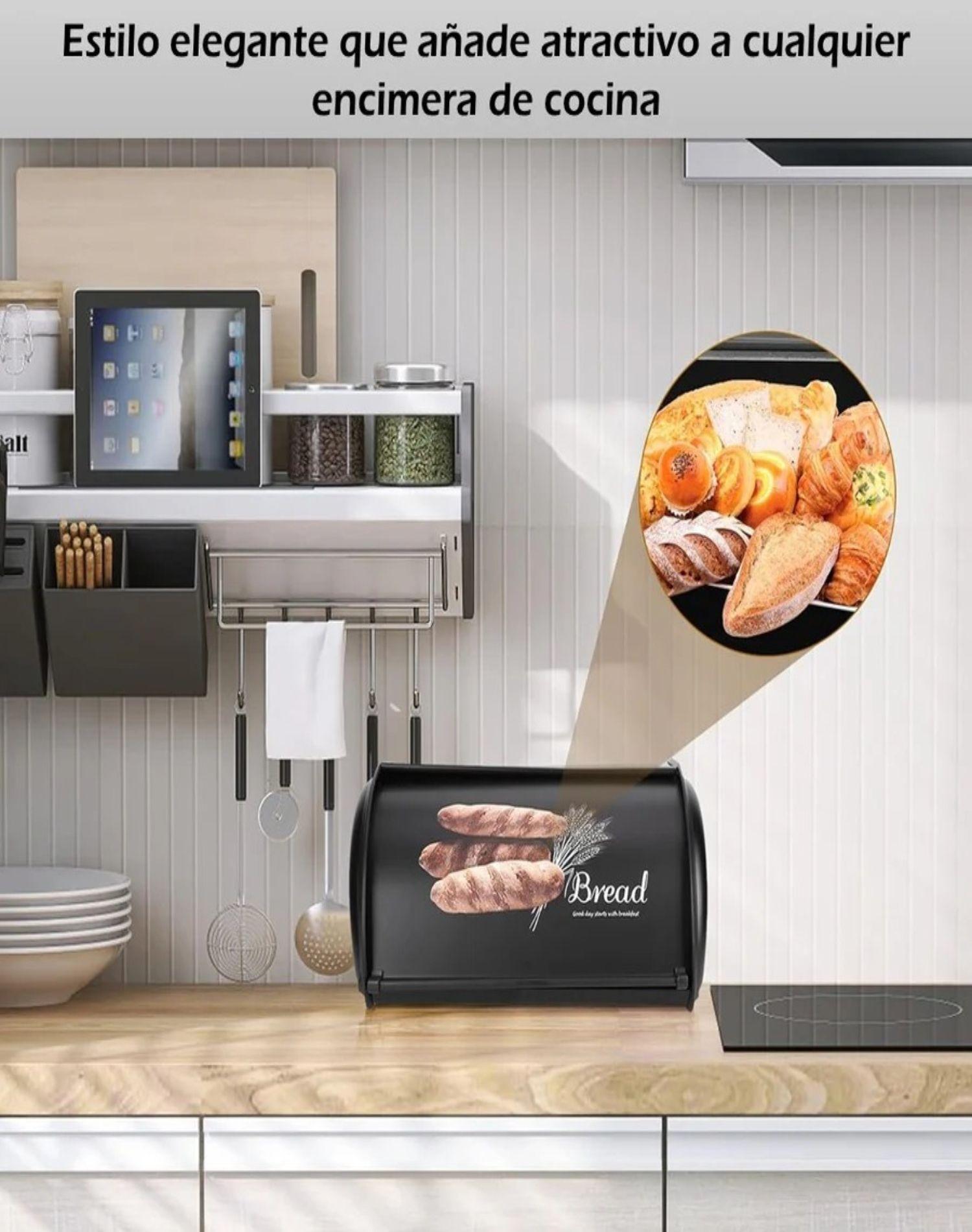 Contenedor De Pan Plana Cubo De Metal-4