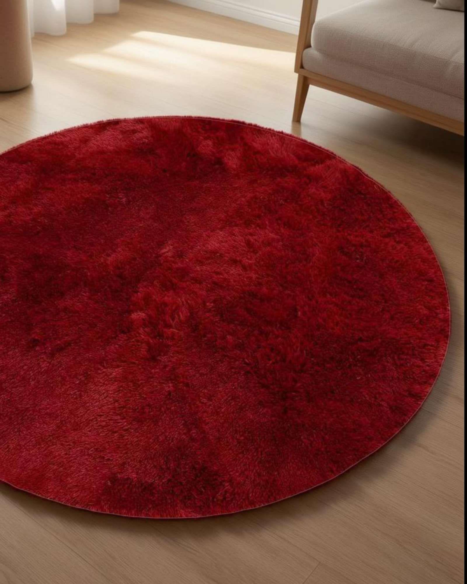 Alfombra Redonda Extra Soft Textura Shaggy Premium 150x150 04-2