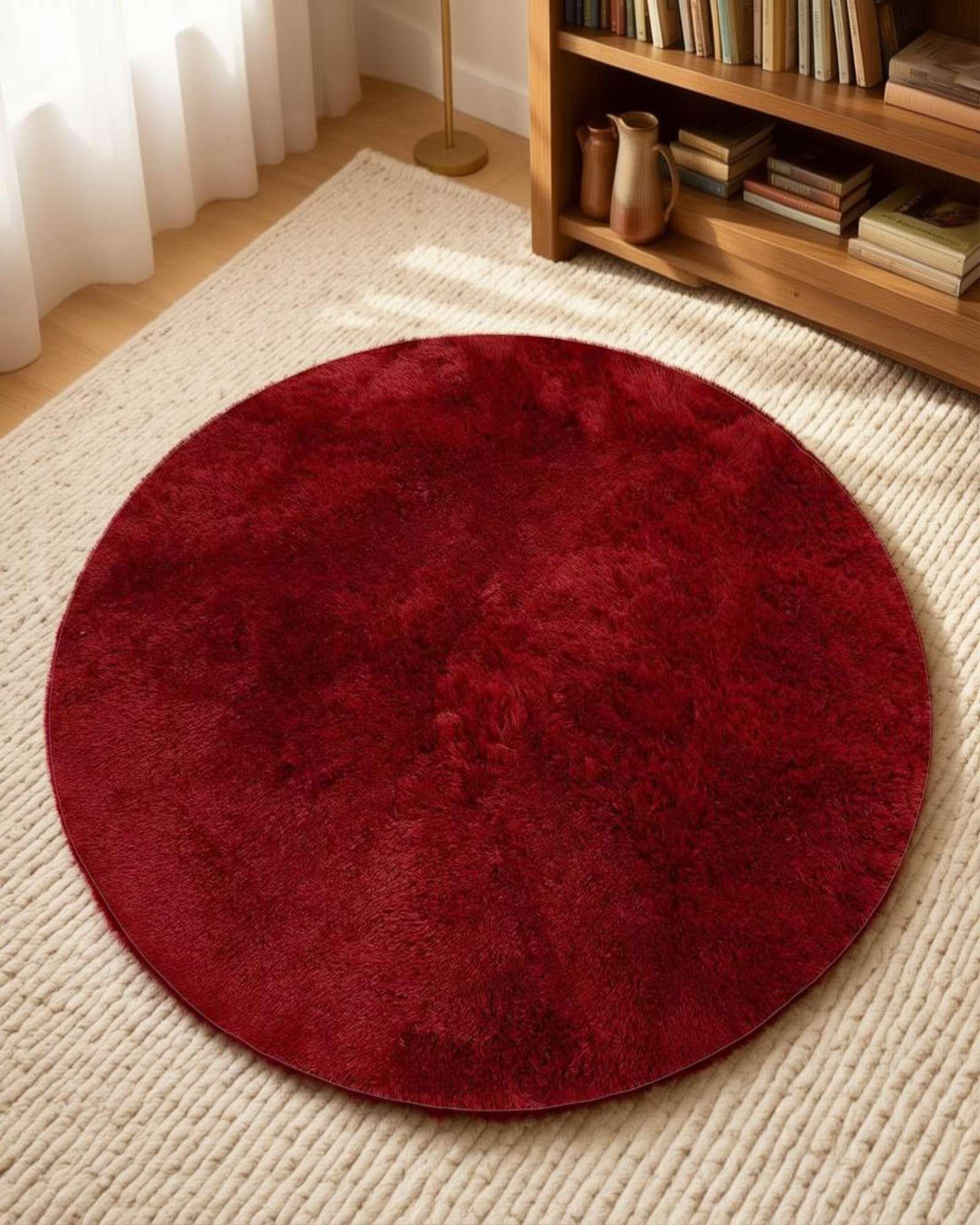 Alfombra Redonda Extra Soft Textura Shaggy Premium 150x150 04-3