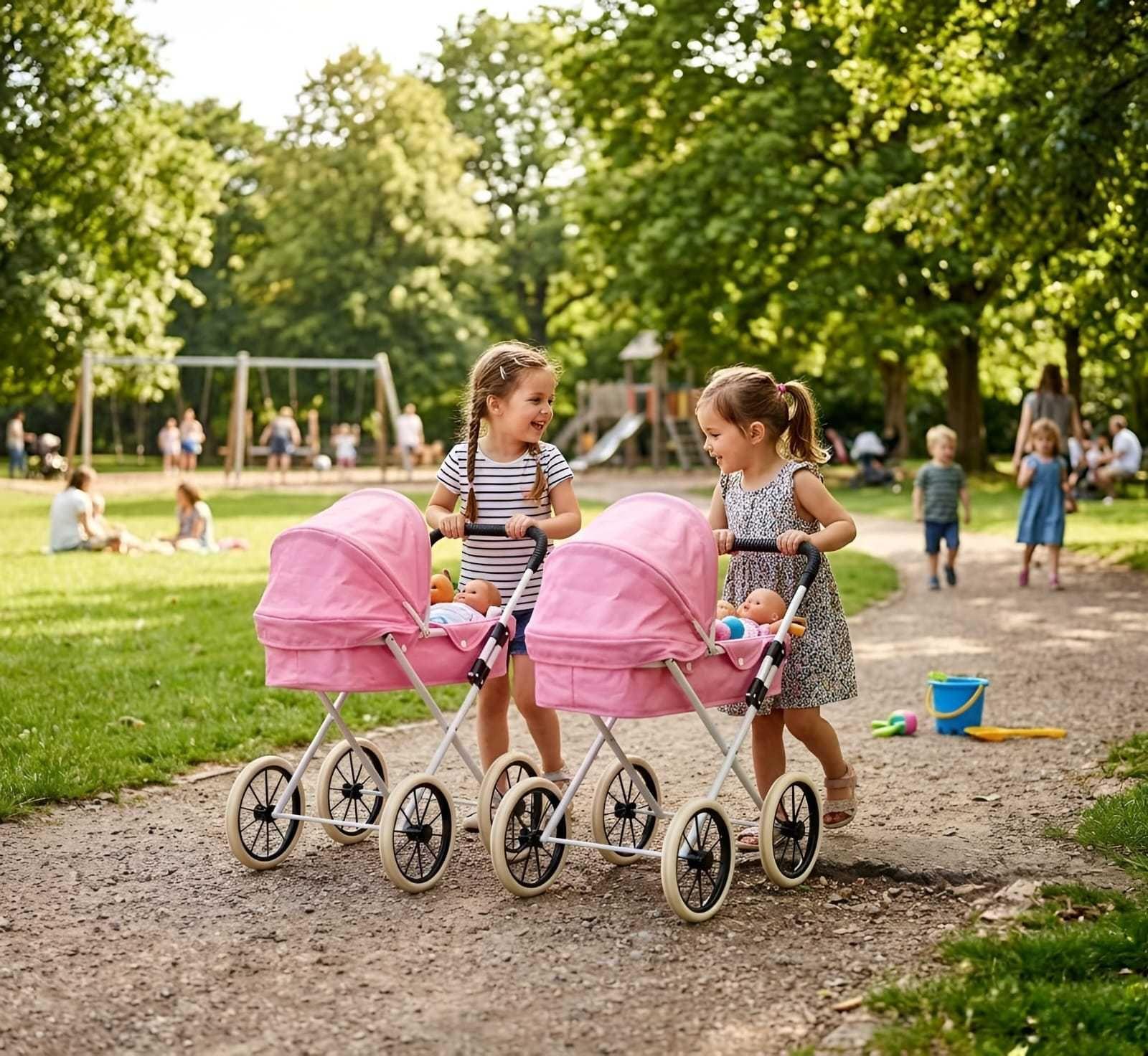 Coche De Paseo Para Muñecas Diseño Clásico + Bolso Accesorios A6-0