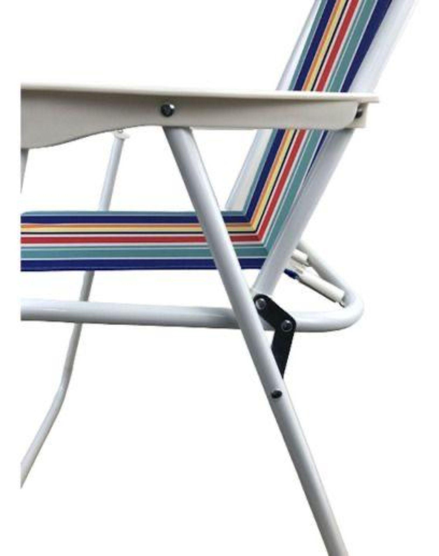 Sillas Playeras Plegables Portátiles de Aluminio-4