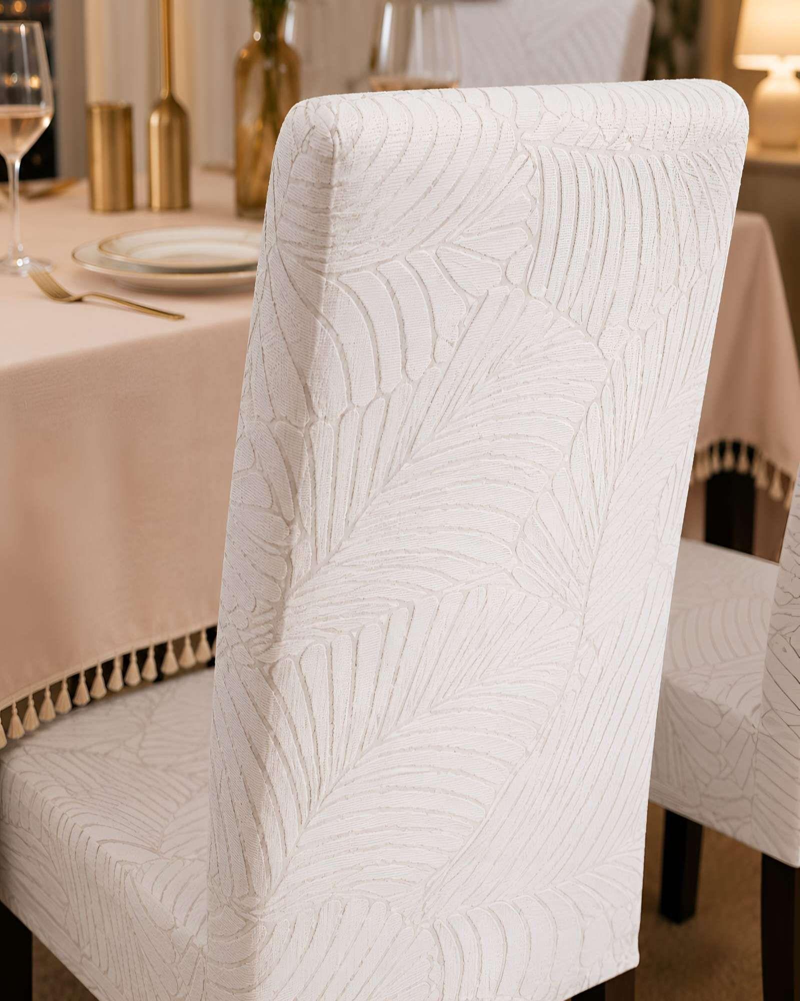 Juego De 6 Fundas Para Sillas De Comedor Ajustables Texturizadas m1-5