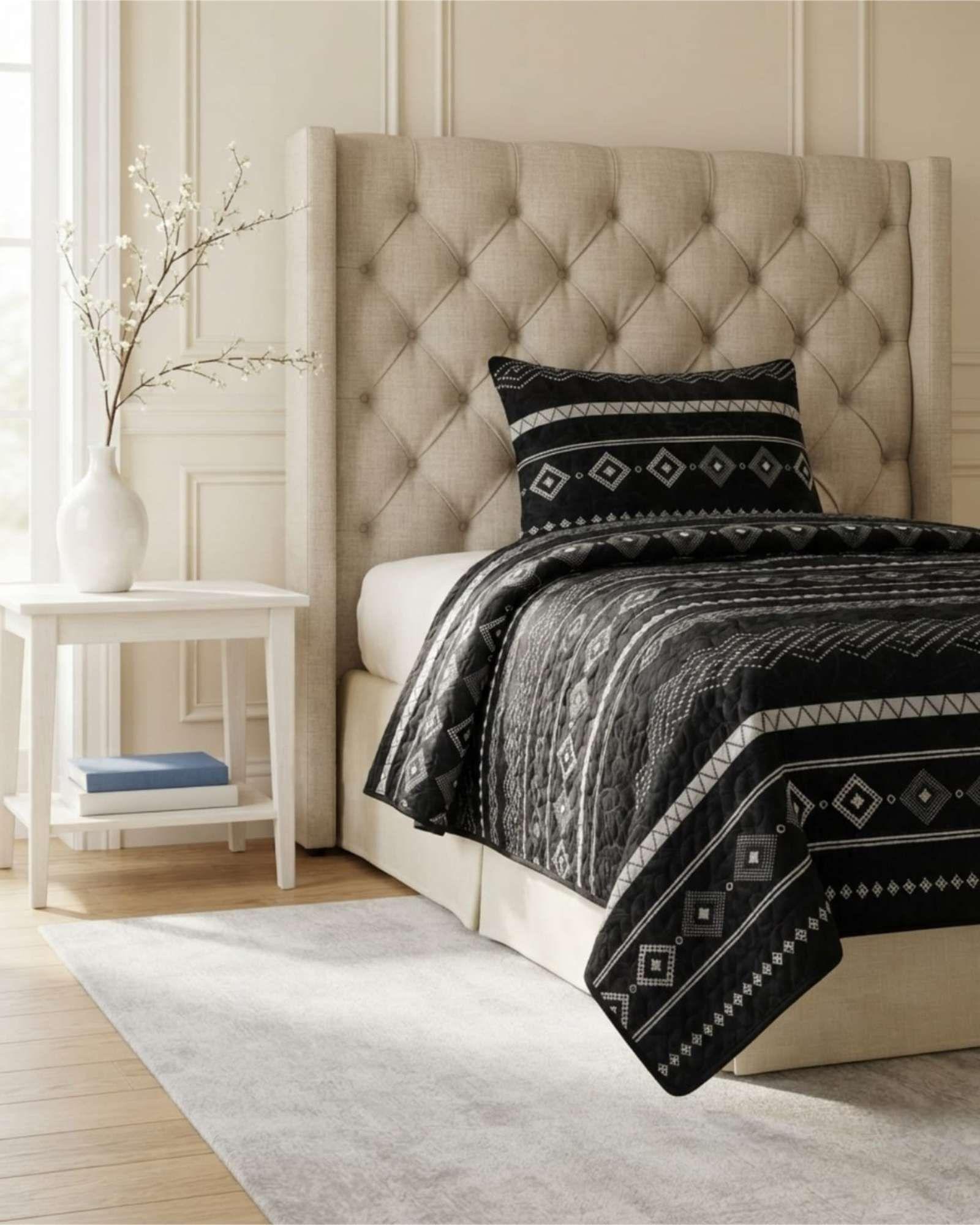 Cubrecama Quilt Delgado 1.5 Plaza para Verano Fresco a11-0