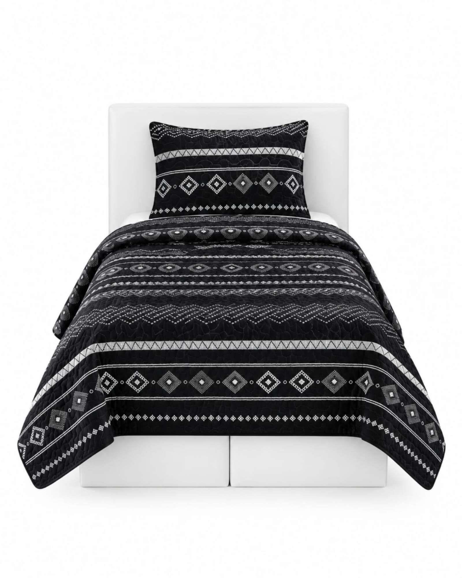 Cubrecama Quilt Delgado 1.5 Plaza para Verano Fresco a11-4