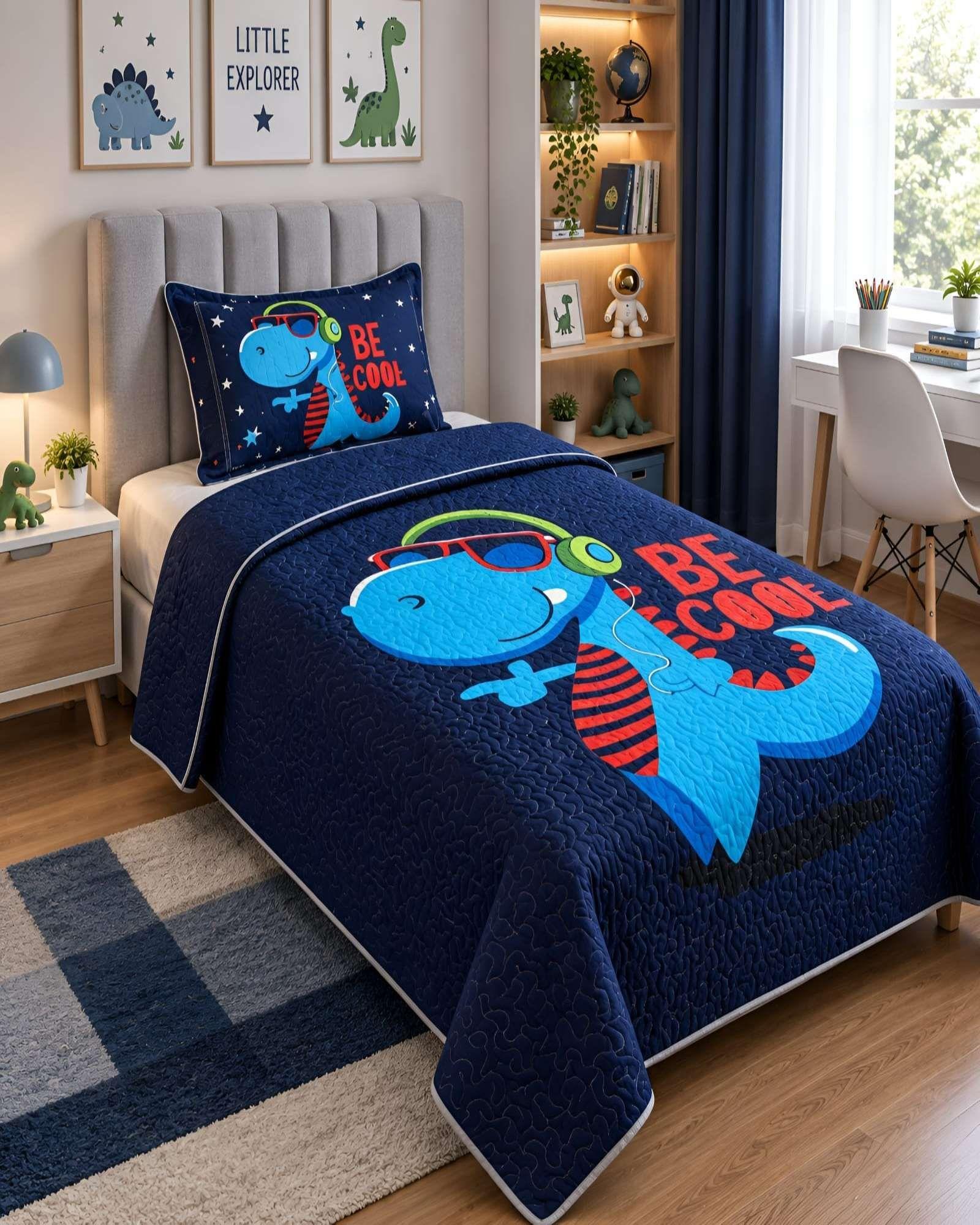 Cubrecamas Quilt Plaza Y Media Mas Almohada Textura Suave Y Fresca m9-2