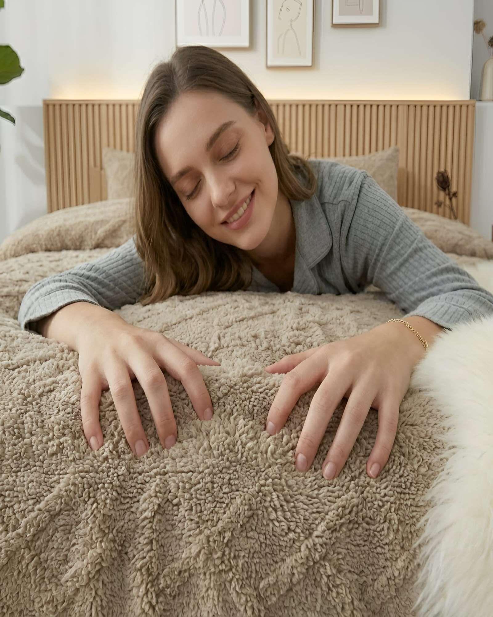 Cubrecama 2 Plazas Con Relieve Cobertor Elegante Suave D3-4