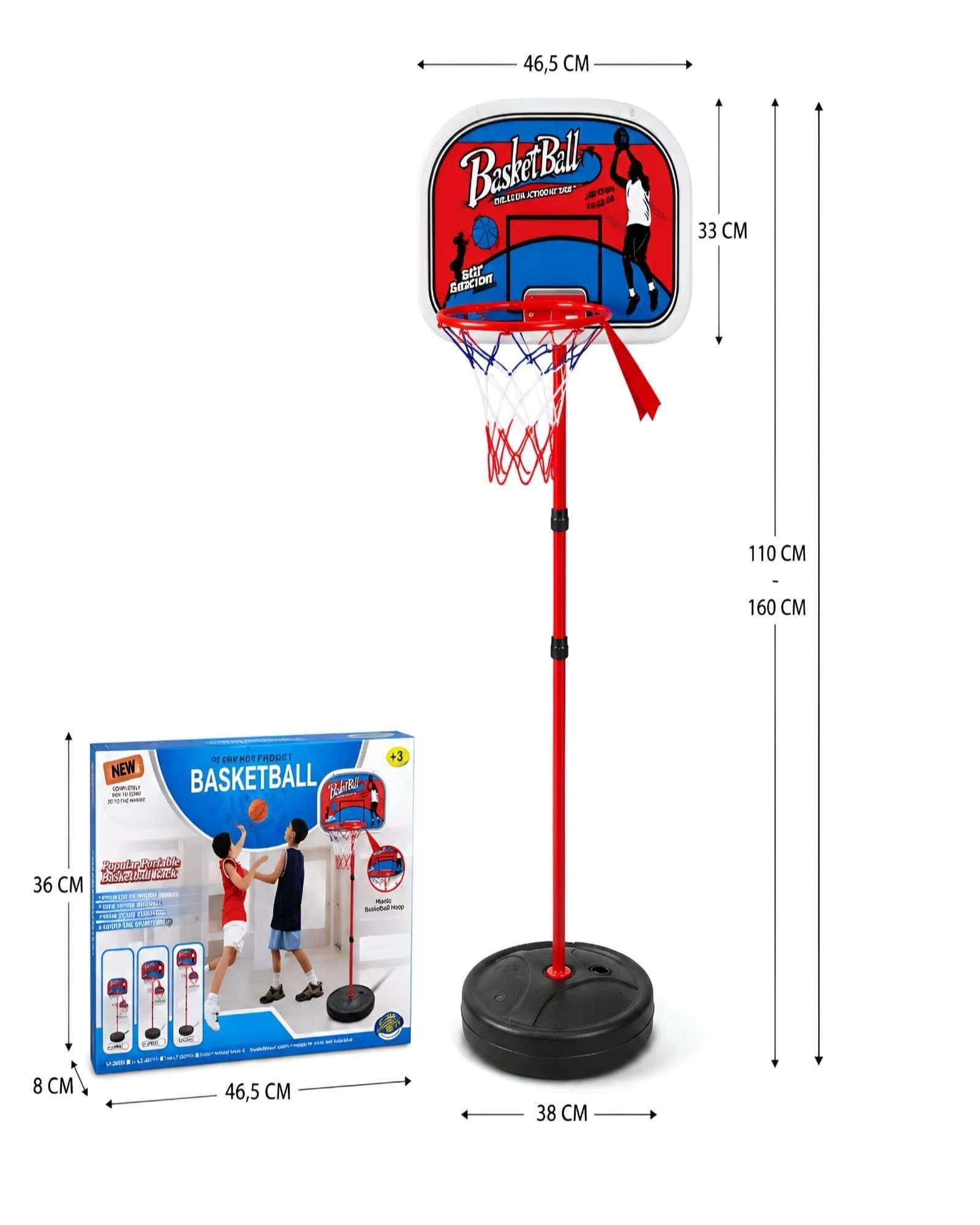 Tablero De Basquetbol Infantil Portatil Con Aro Y Pelota Incluida-5