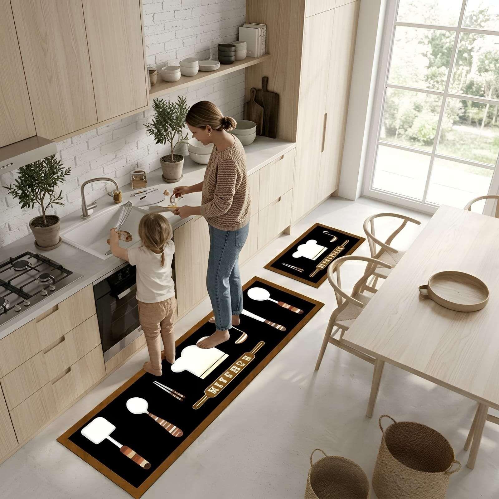 Set de Alfombras para Cocina: Diseño y Durabilidad 03-4